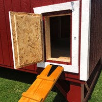 6x8 gambrel barn coop chicken door