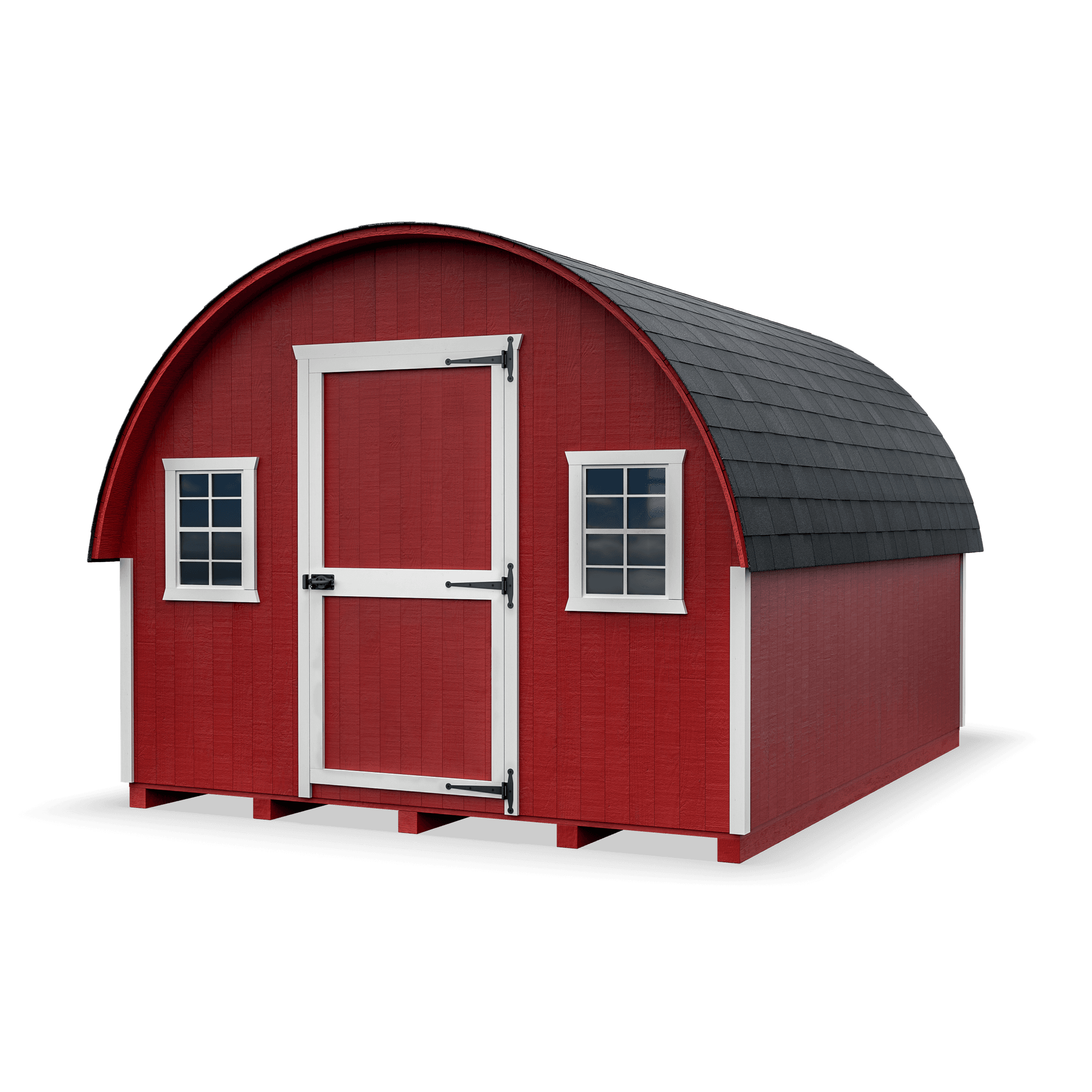 10x12 round roof chicken coop front