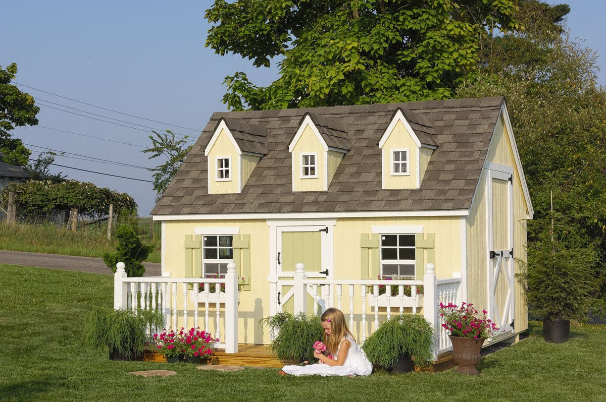 8x10 Cape Cod Playhouse outside