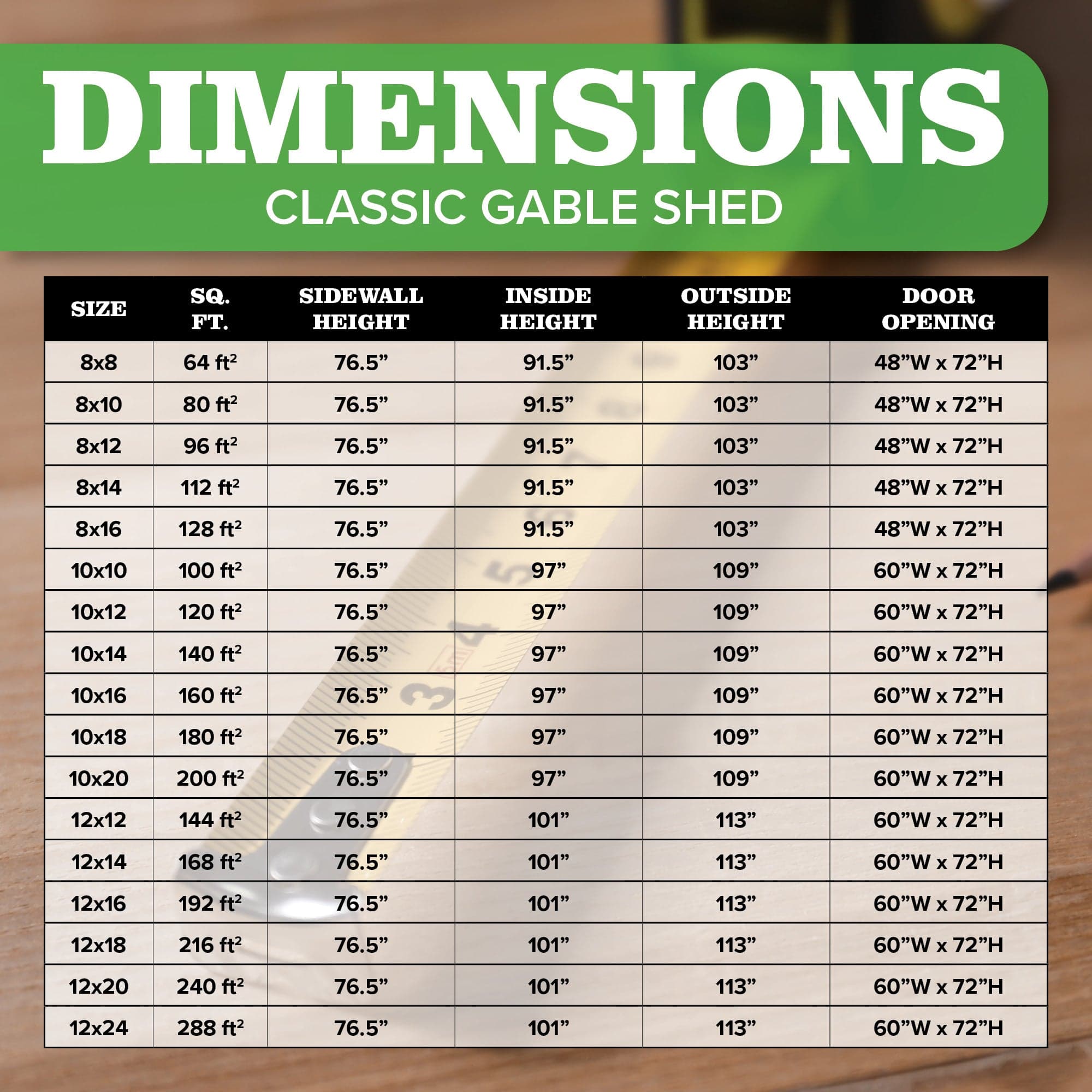 Classic Gable Shed