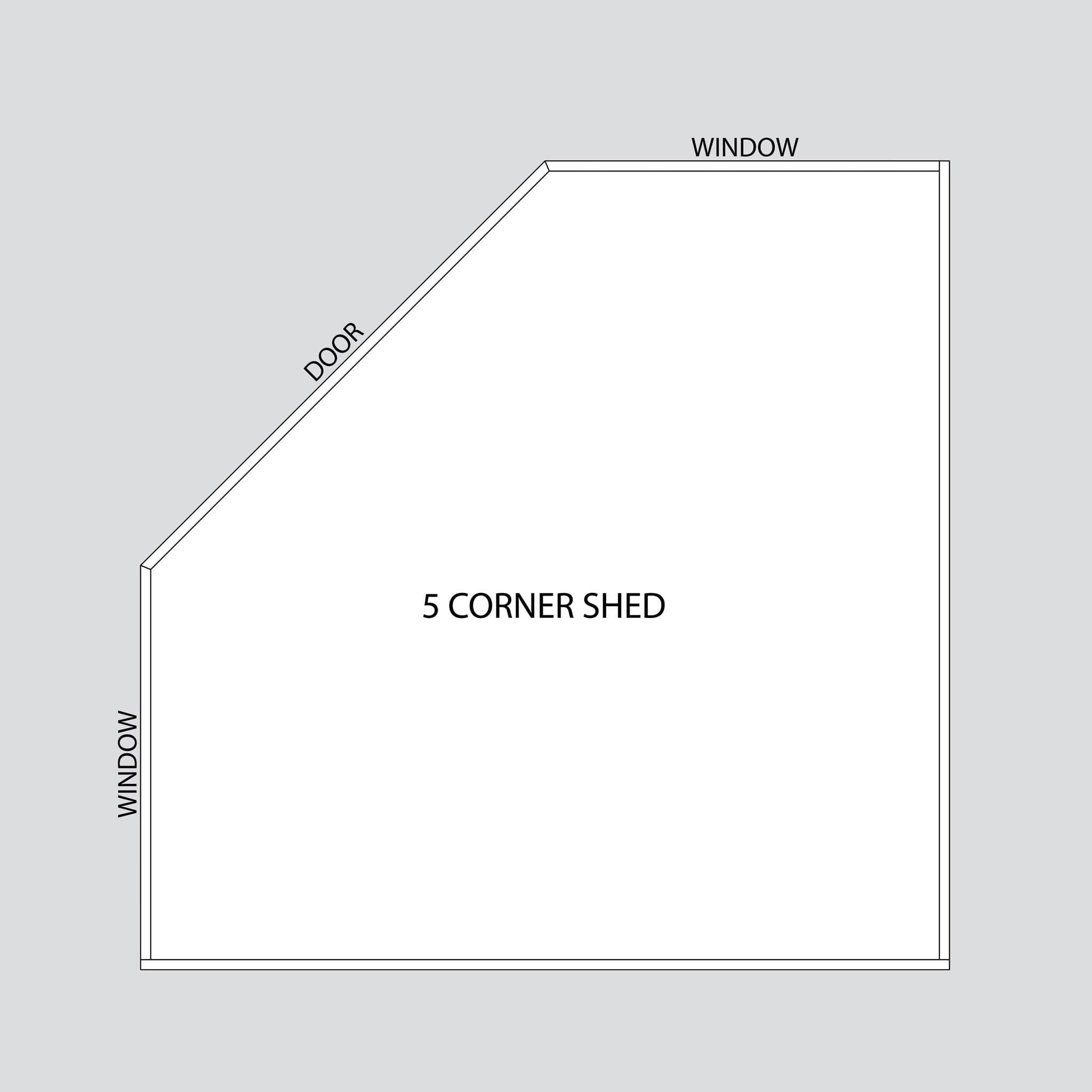 Colonial Five-Corner Shed