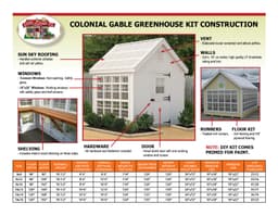 Colonial Gable Greenhouse thumbnail