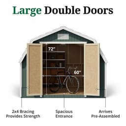 Classic Gambrel Barn 4' Sidewalls lifestyle