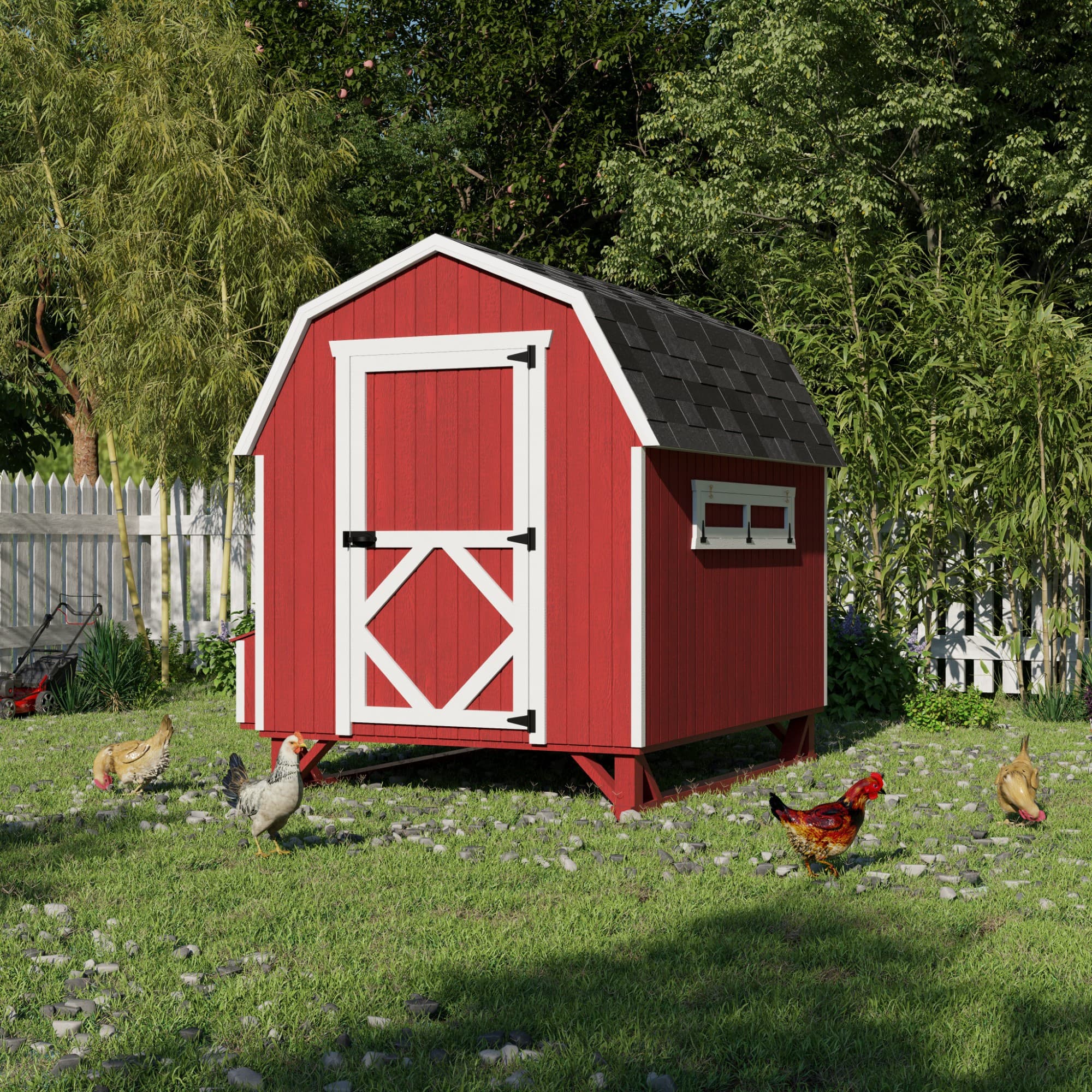 Gambrel Barn Chicken Coop lifestyle