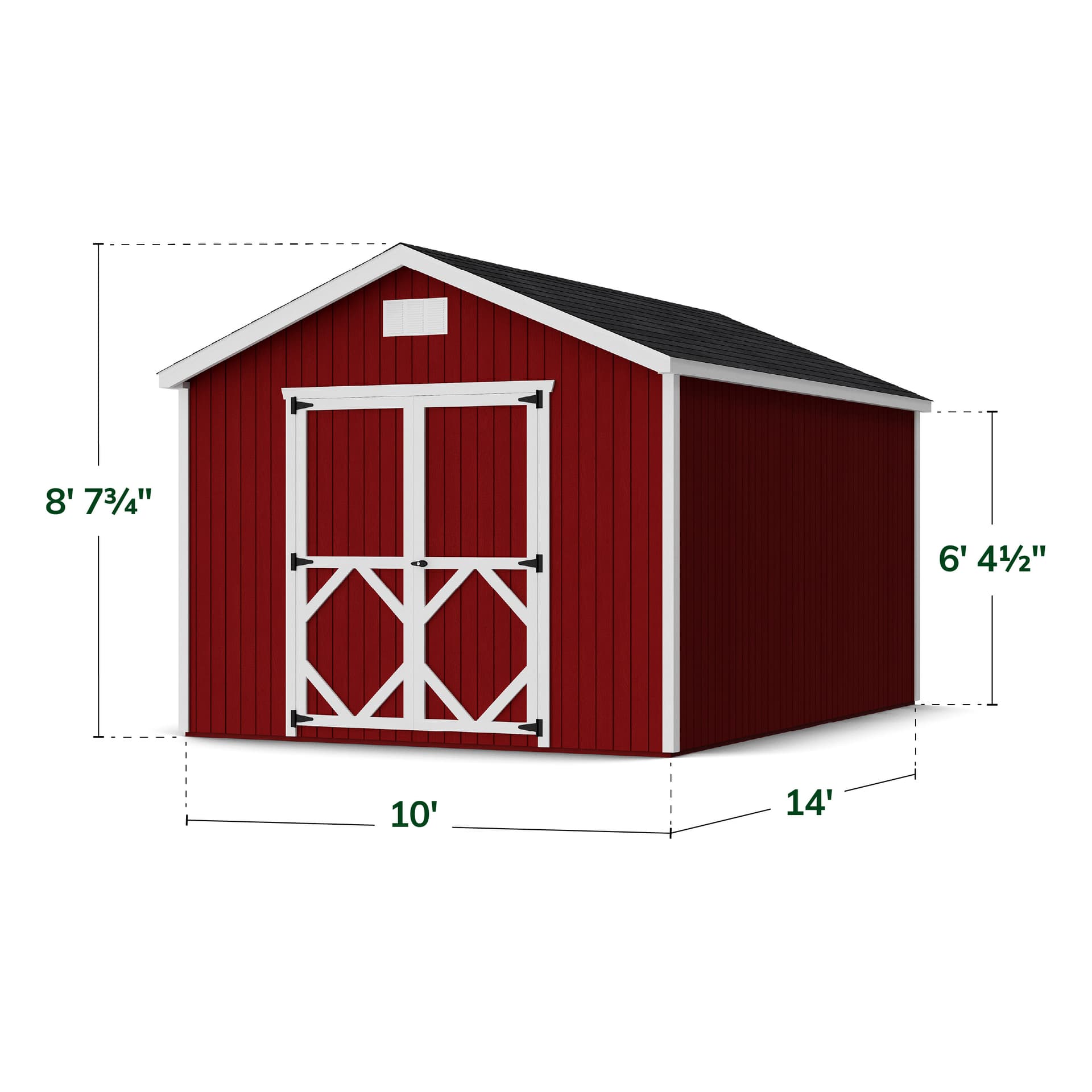 Classic Gable Shed dimensions
