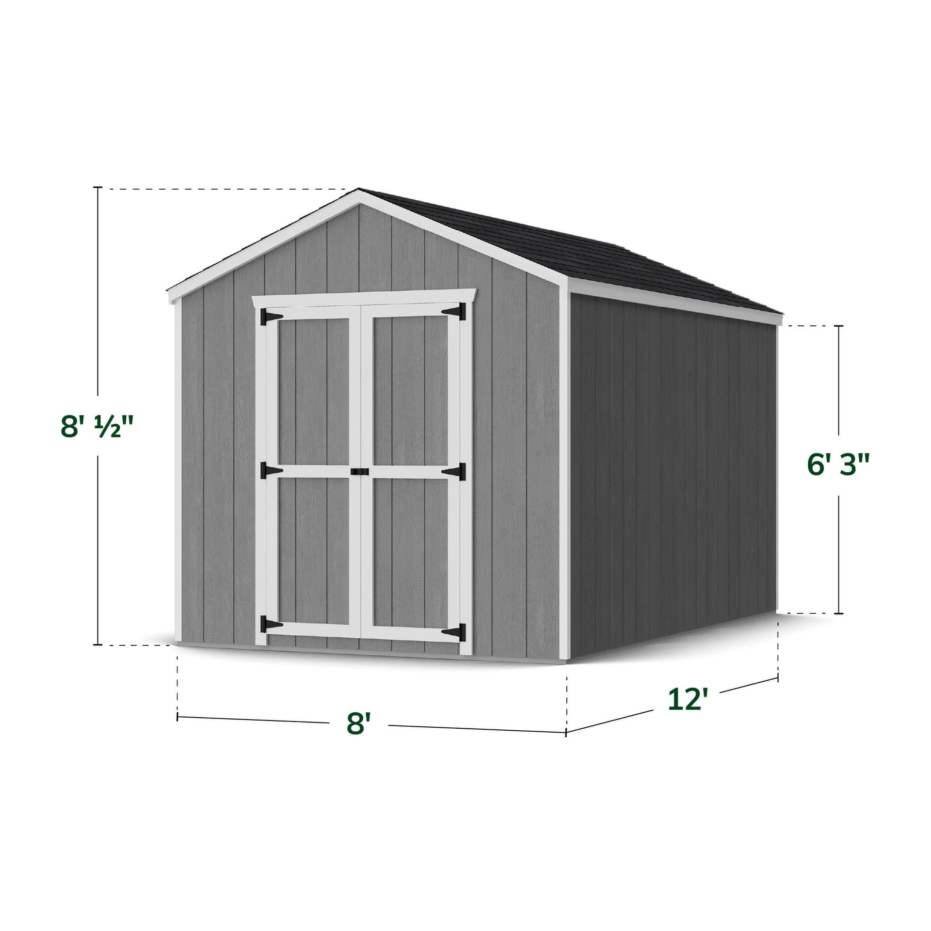 Value Gable Shed dimensions
