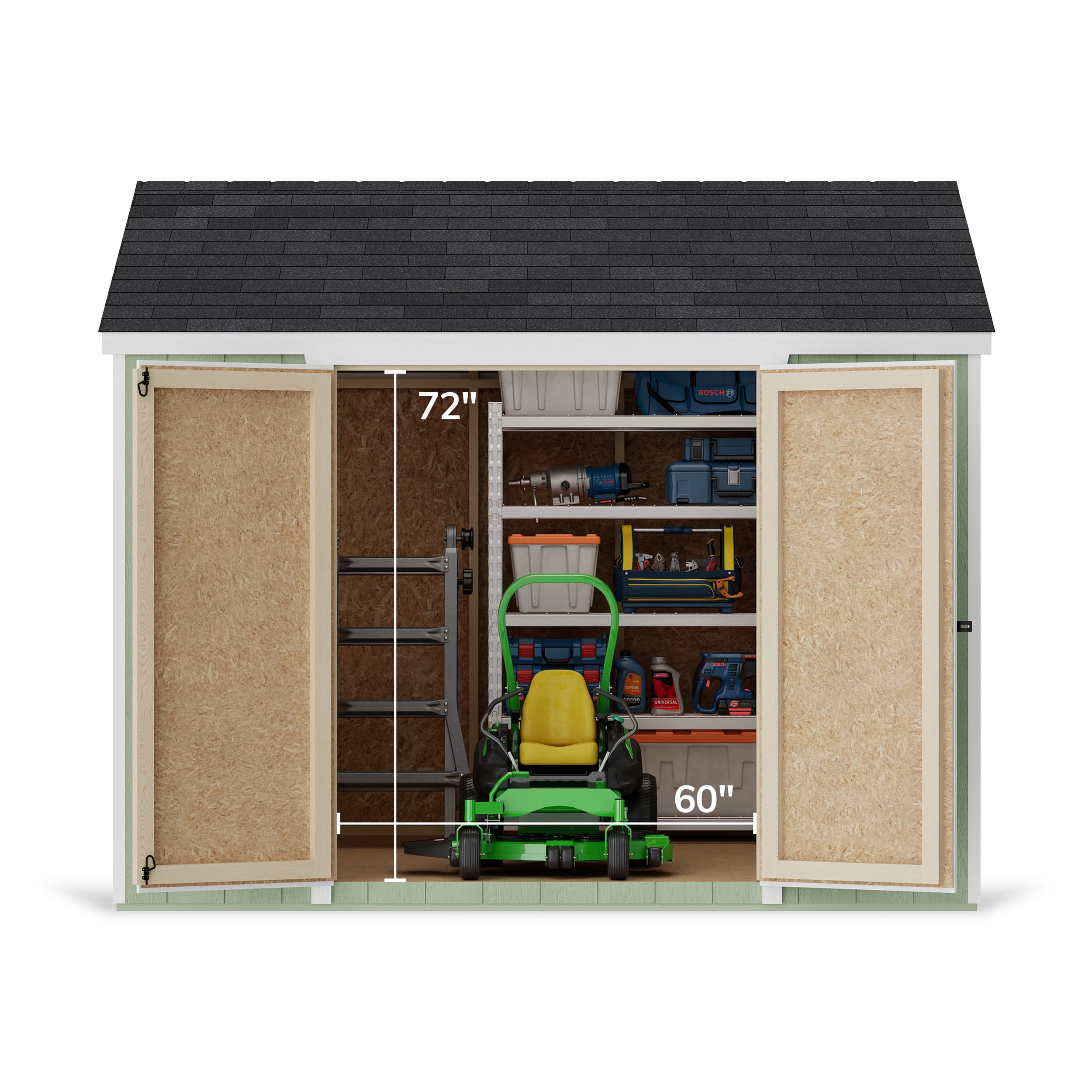 Value Gable Shed with Side Entry