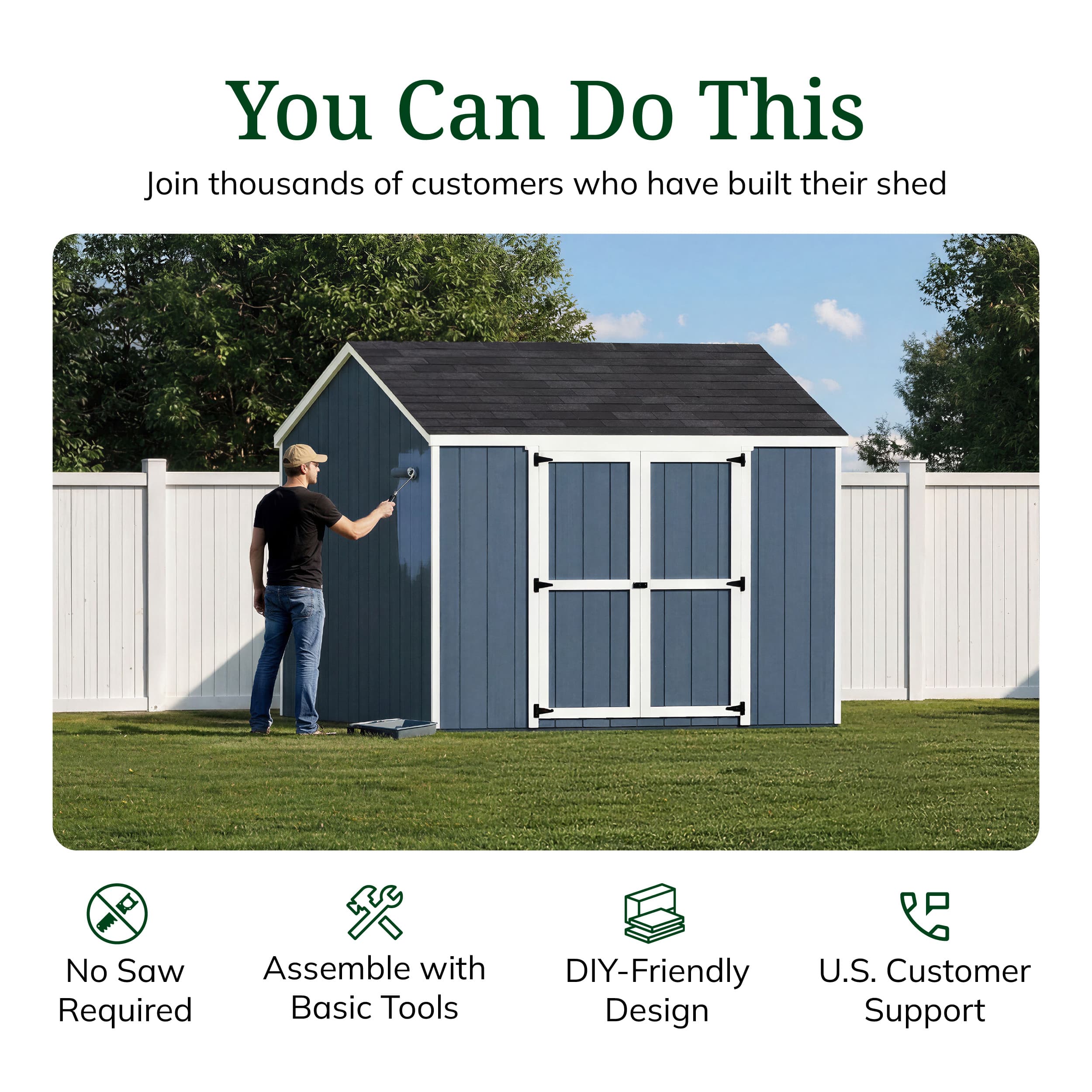 Value Gable Shed with Side Entry