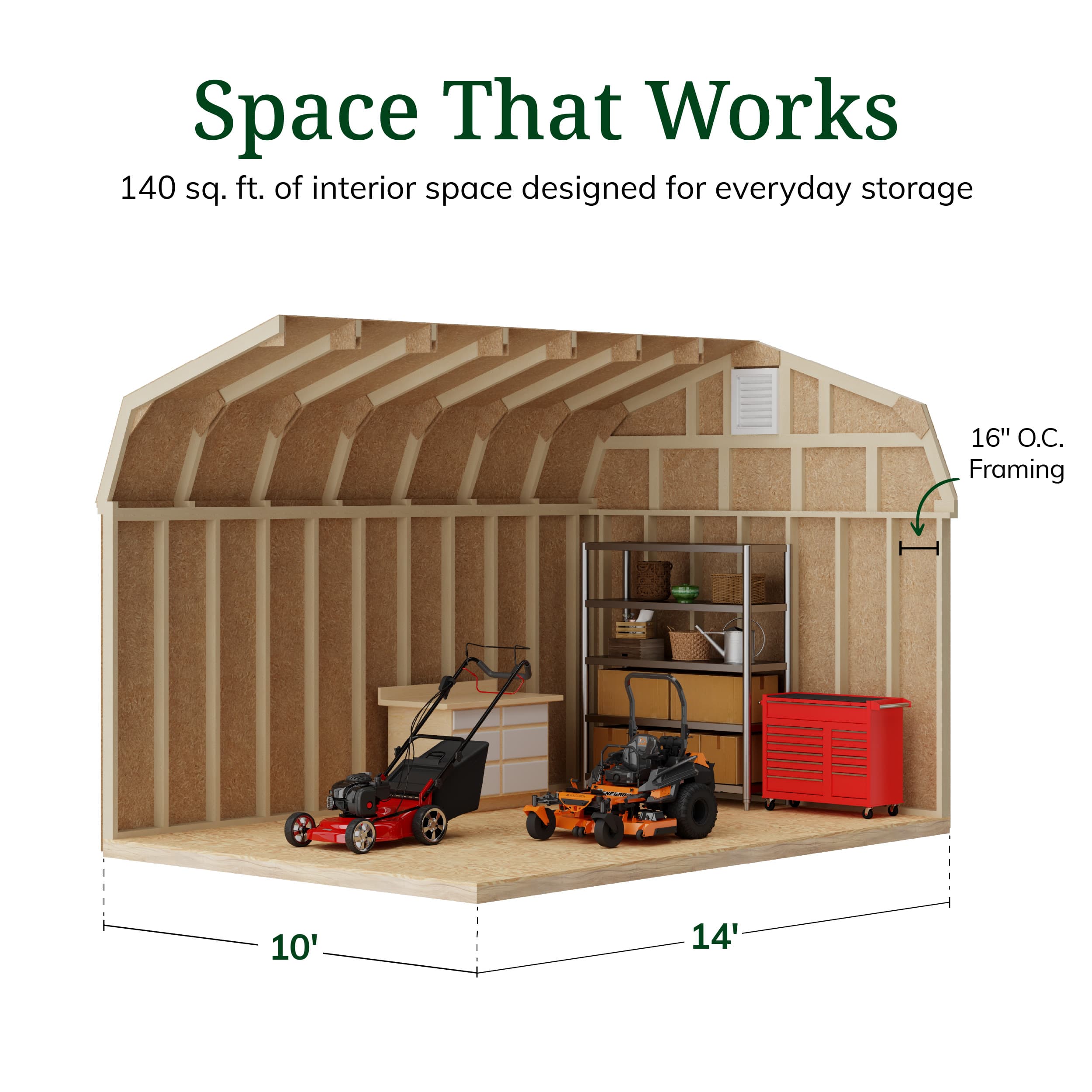 Colonial Woodbury Barn Shed