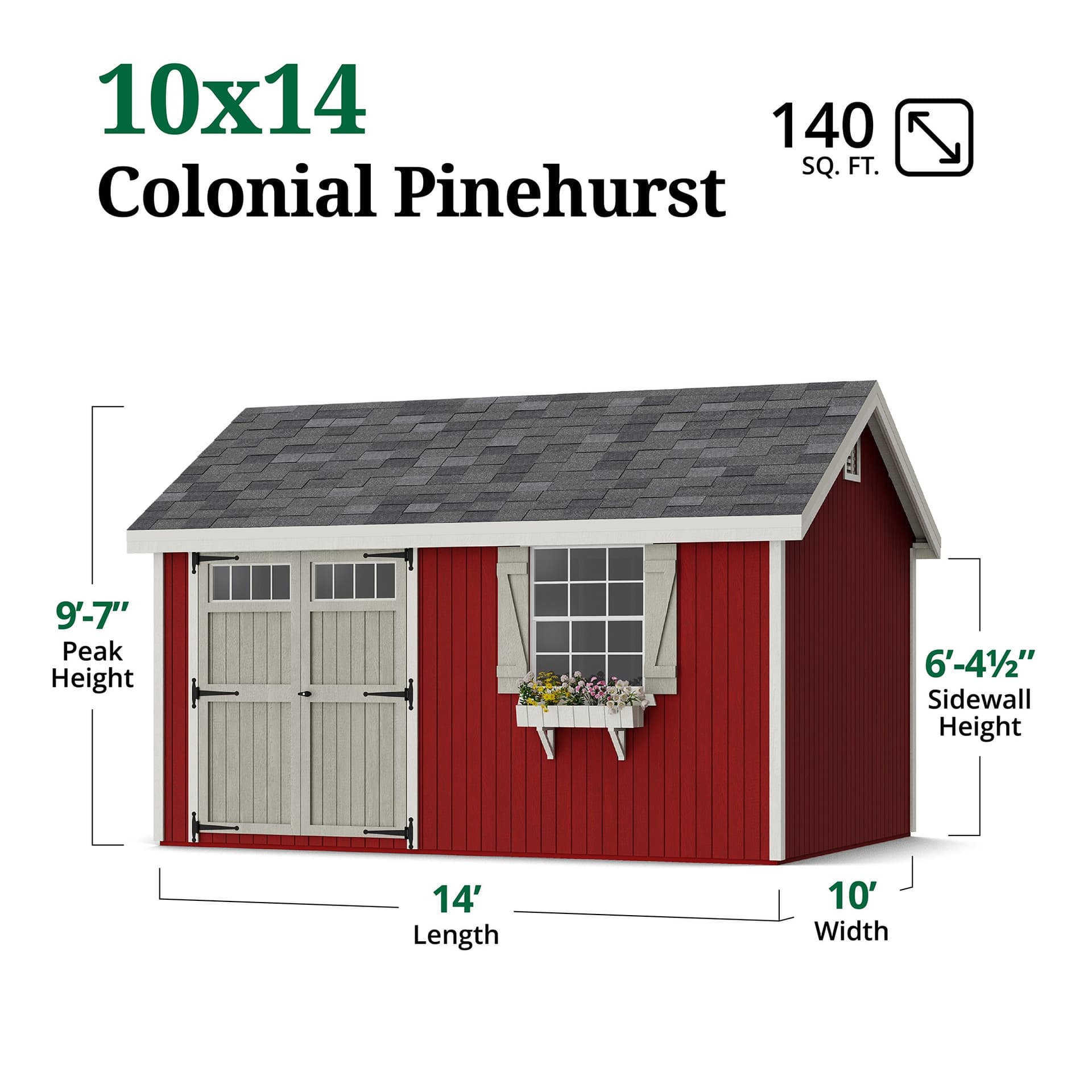 Colonial Pinehurst dimensions