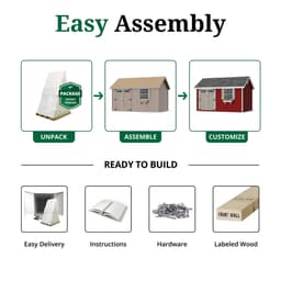 Colonial Pinehurst easy assembly graphic