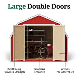 Value Gambrel Barn 4' Sidewalls lifestyle