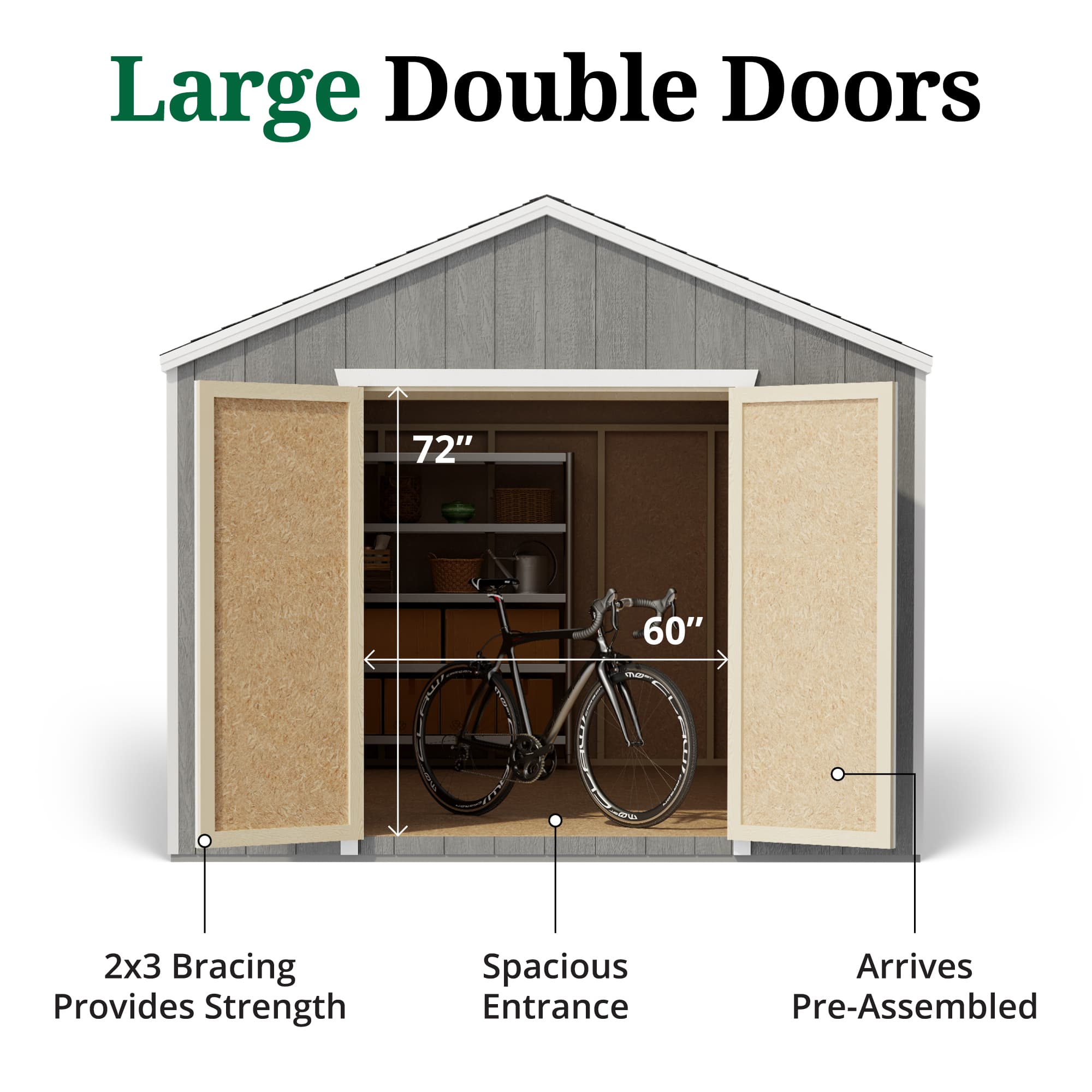 Value Gable Shed door graphic