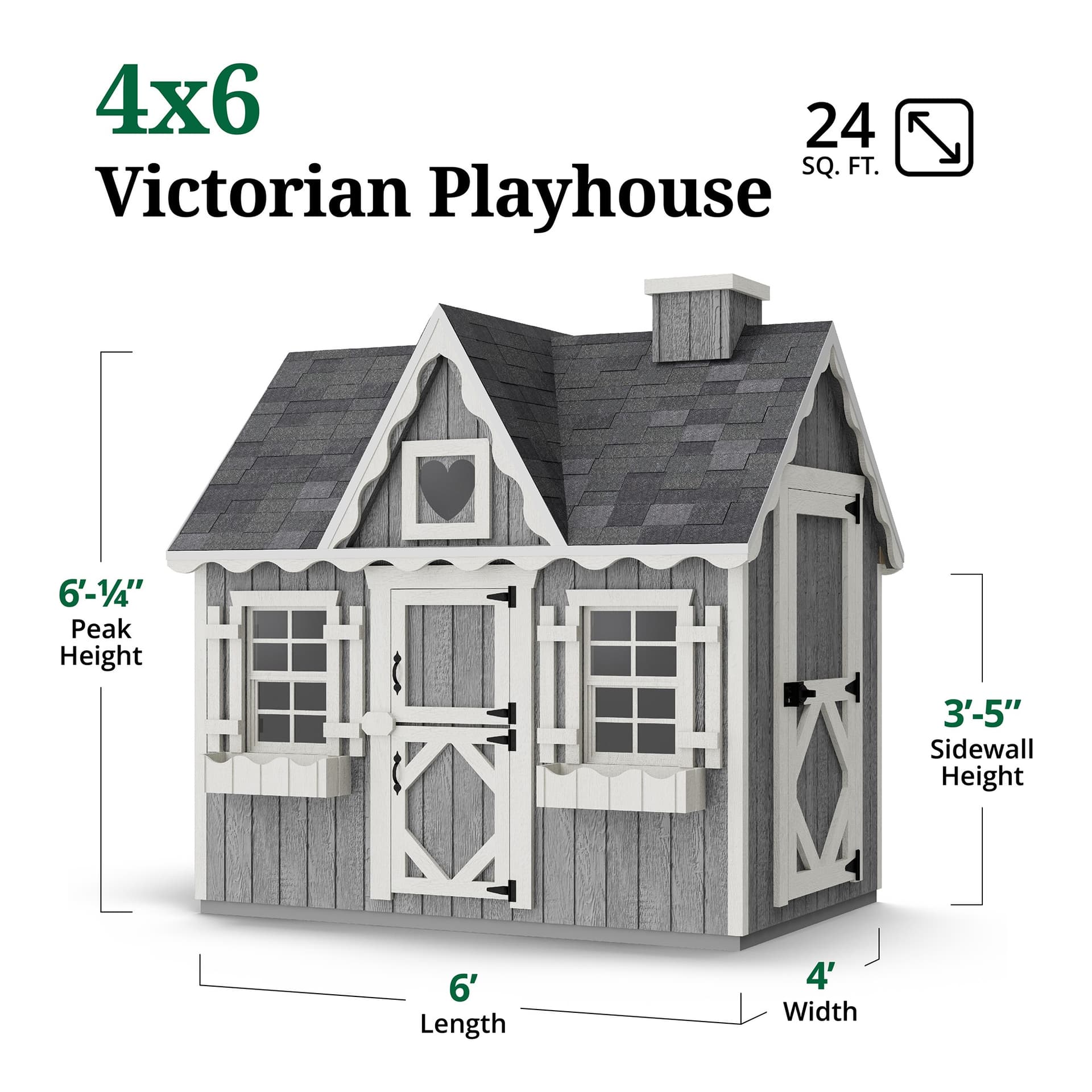 Victorian Playhouse dimensions