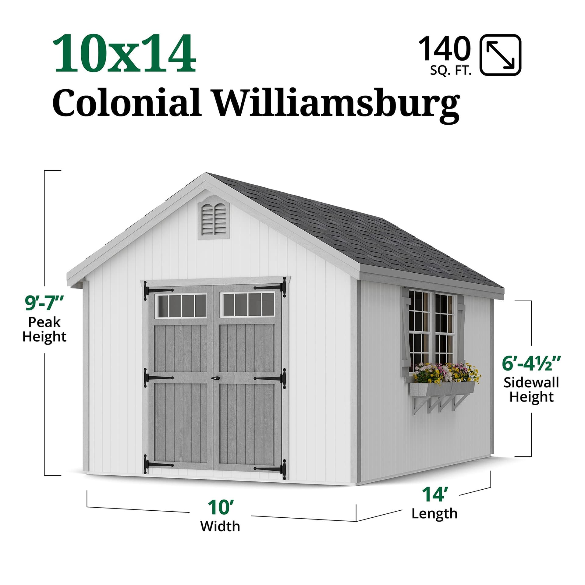 Colonial Williamsburg dimensions