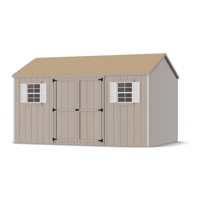 Rendering of value workshop shed in assembly process ready to be painted.