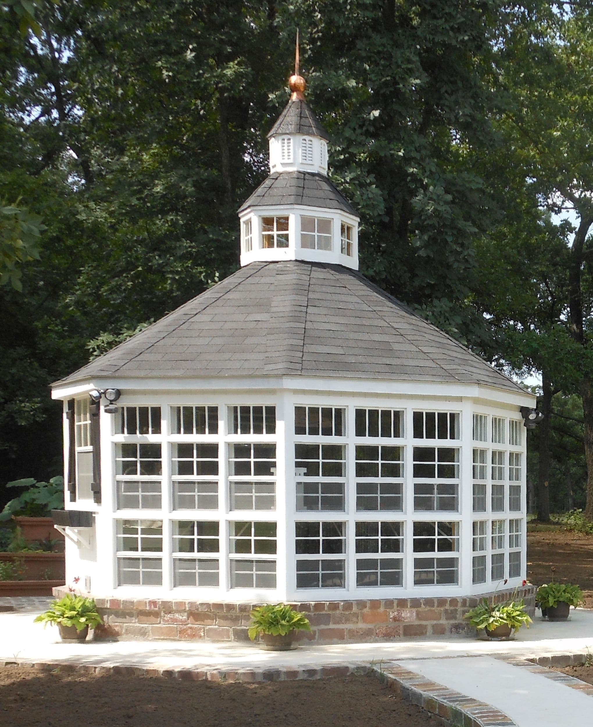 garden shed greenhouse with cupola