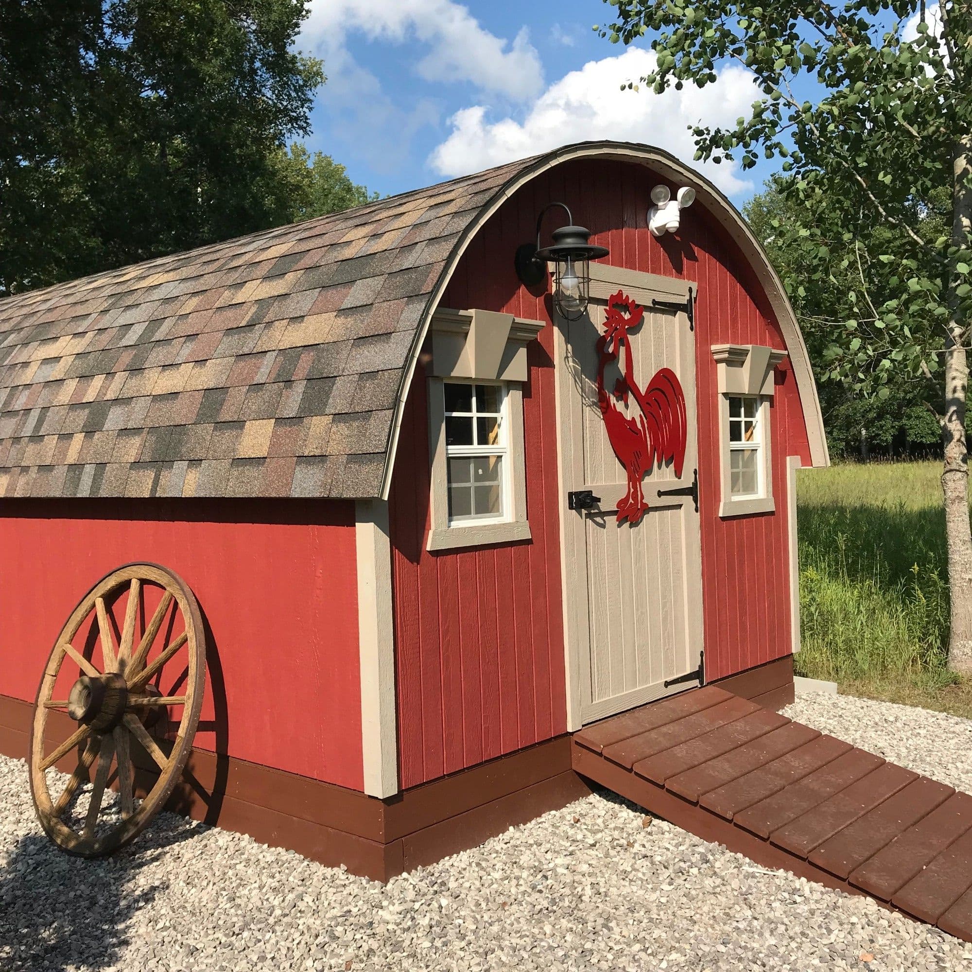 round roof chicken coop