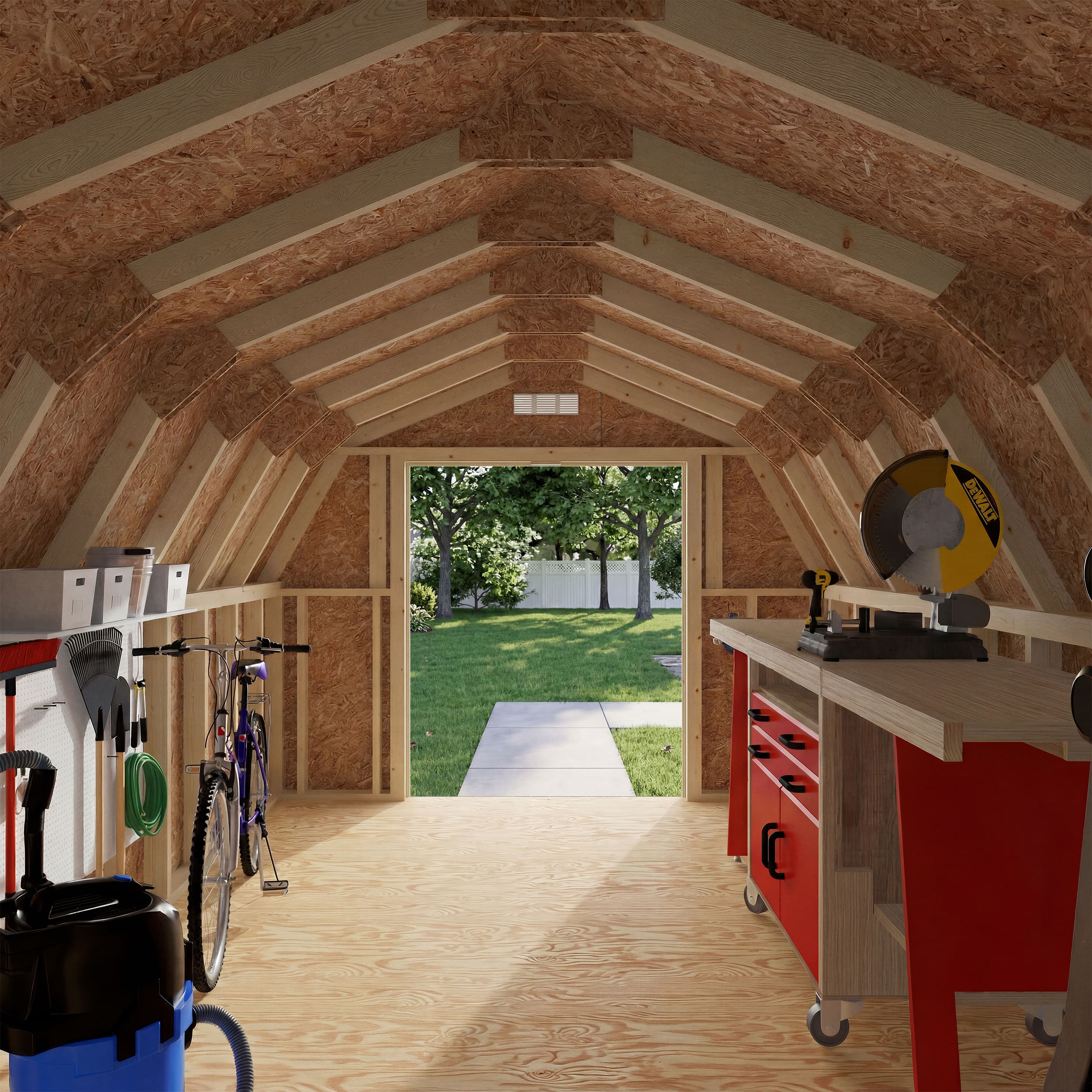 Classic Gambrel 4' Barn Shed