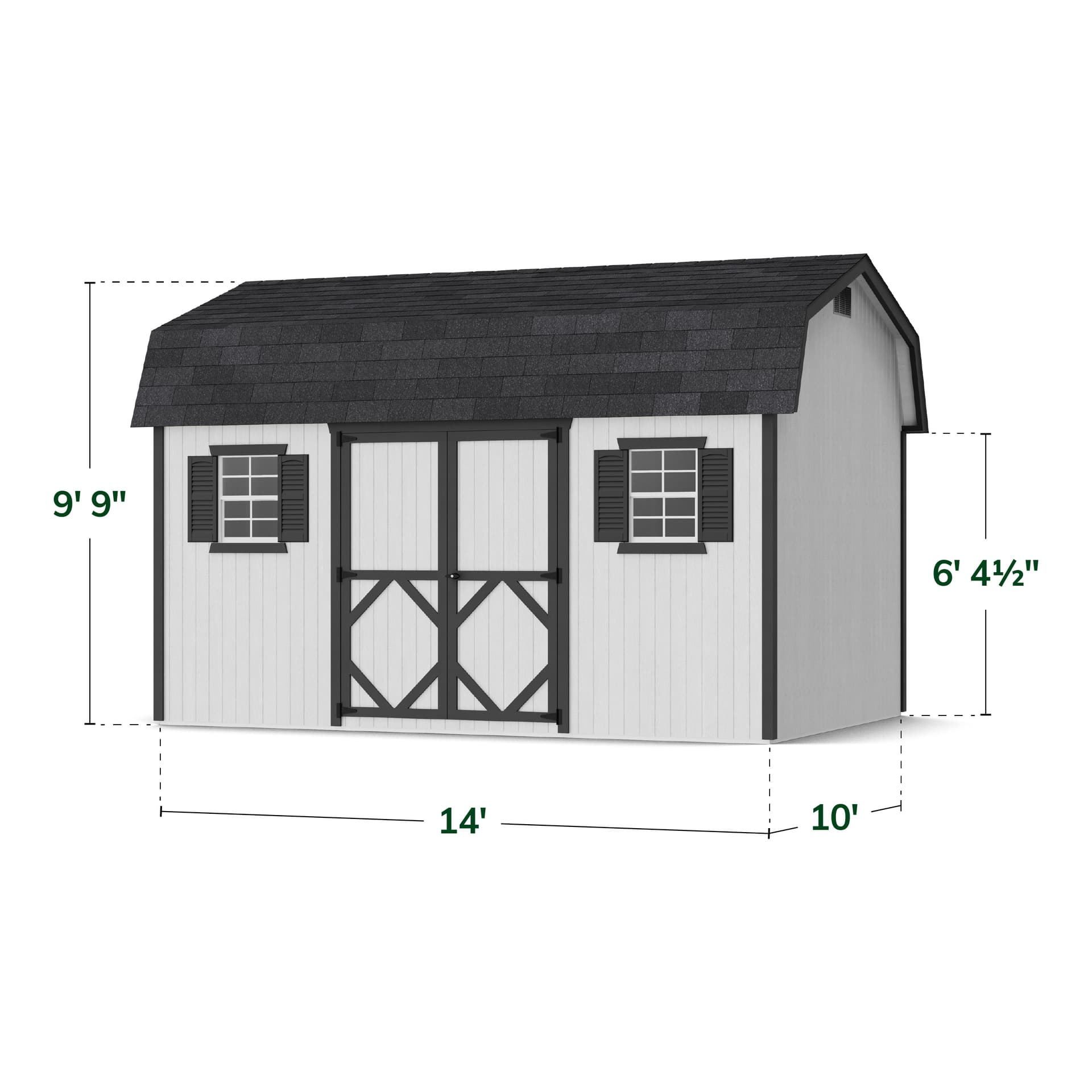 Classic Workshop Barn Shed dimensions