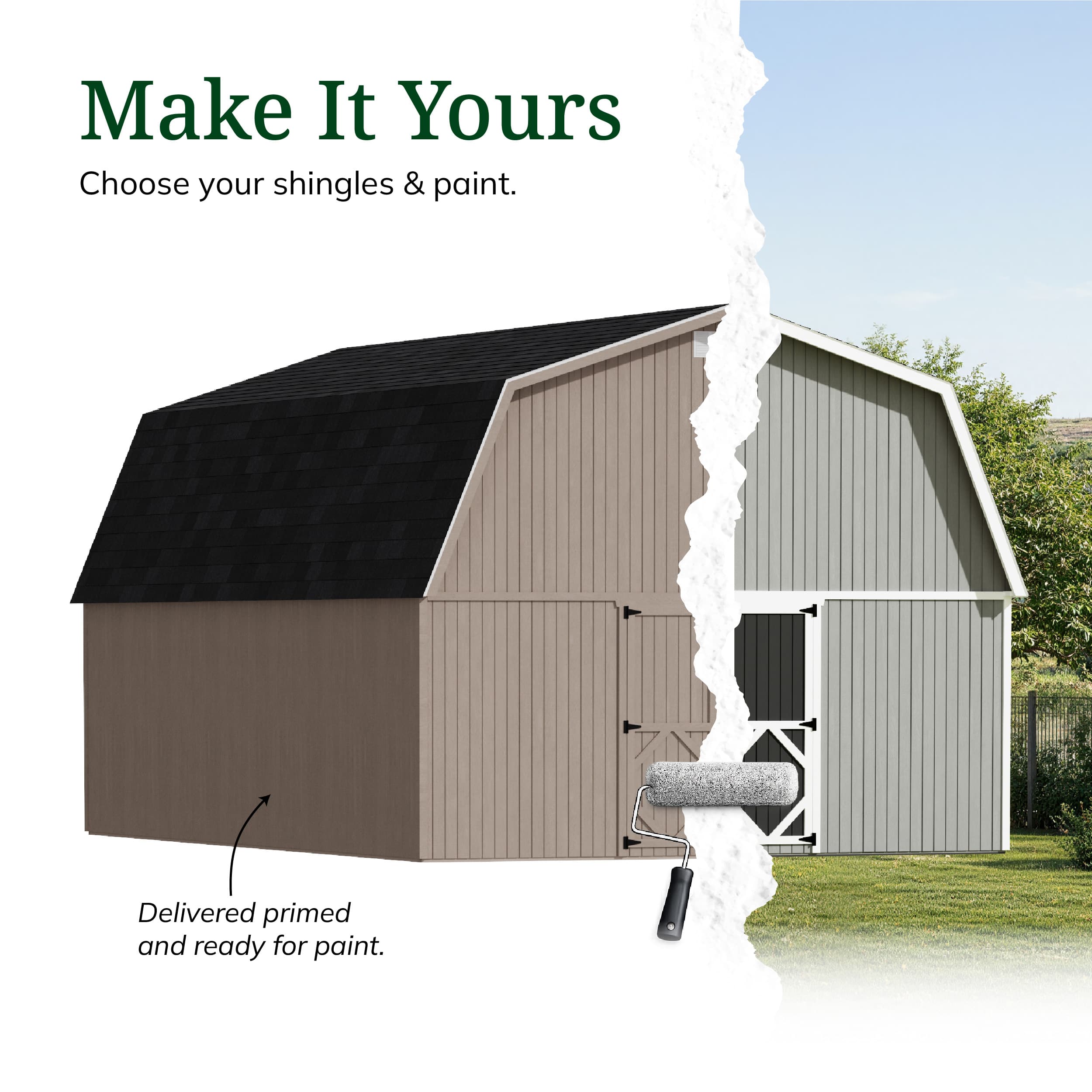 Classic Gambrel Large Barn Shed