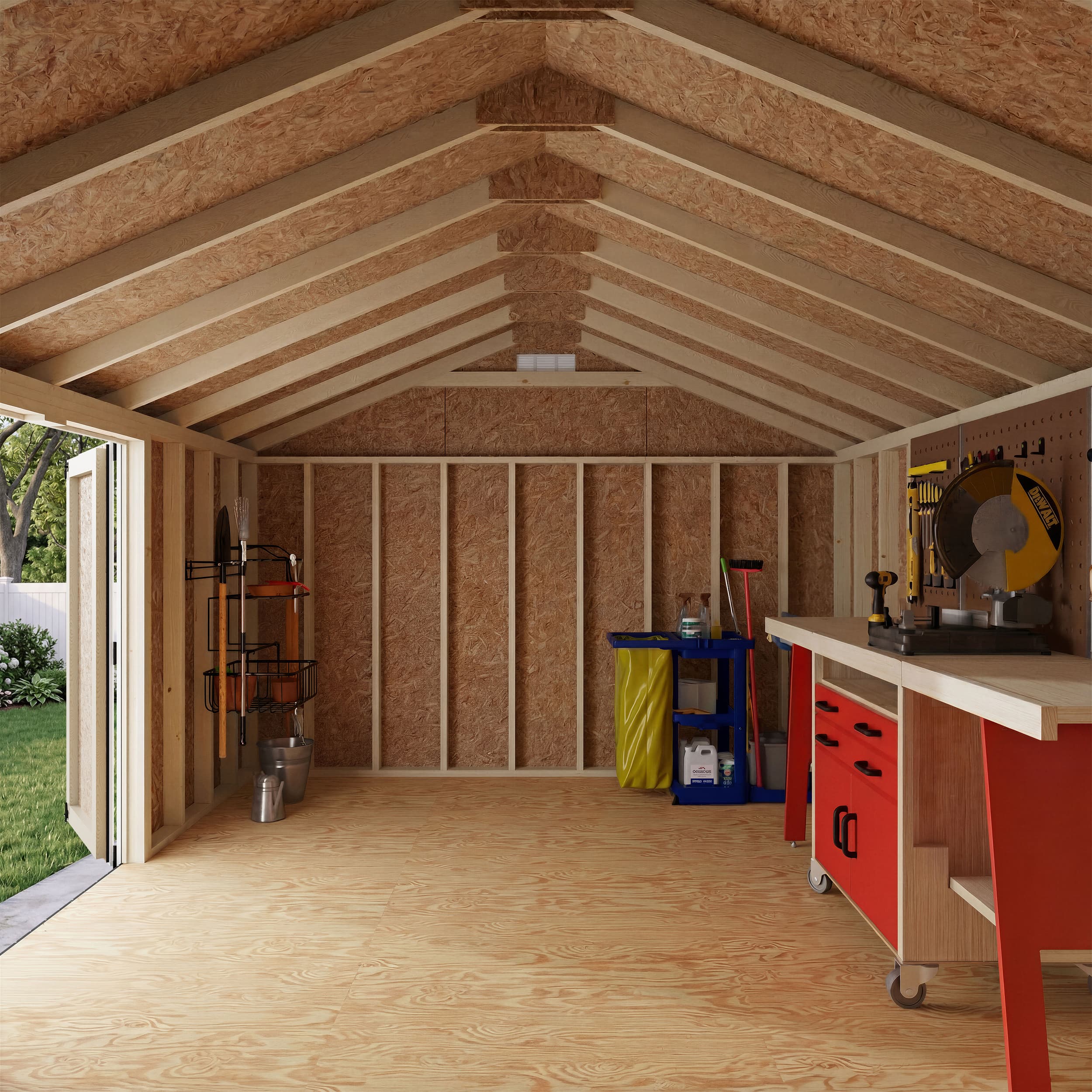 Classic Gable Shed with Side Entry