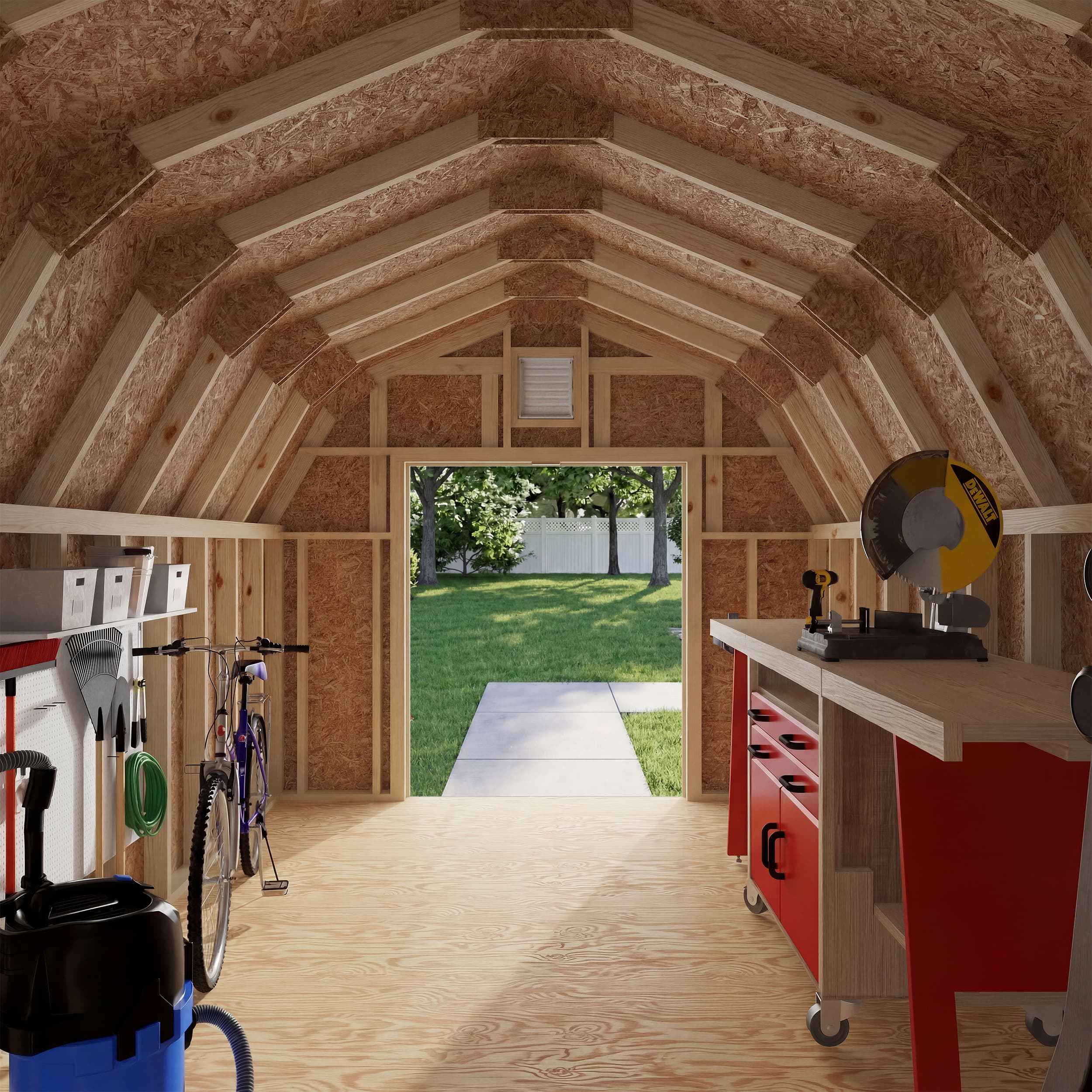 Colonial Greenfield Barn Shed