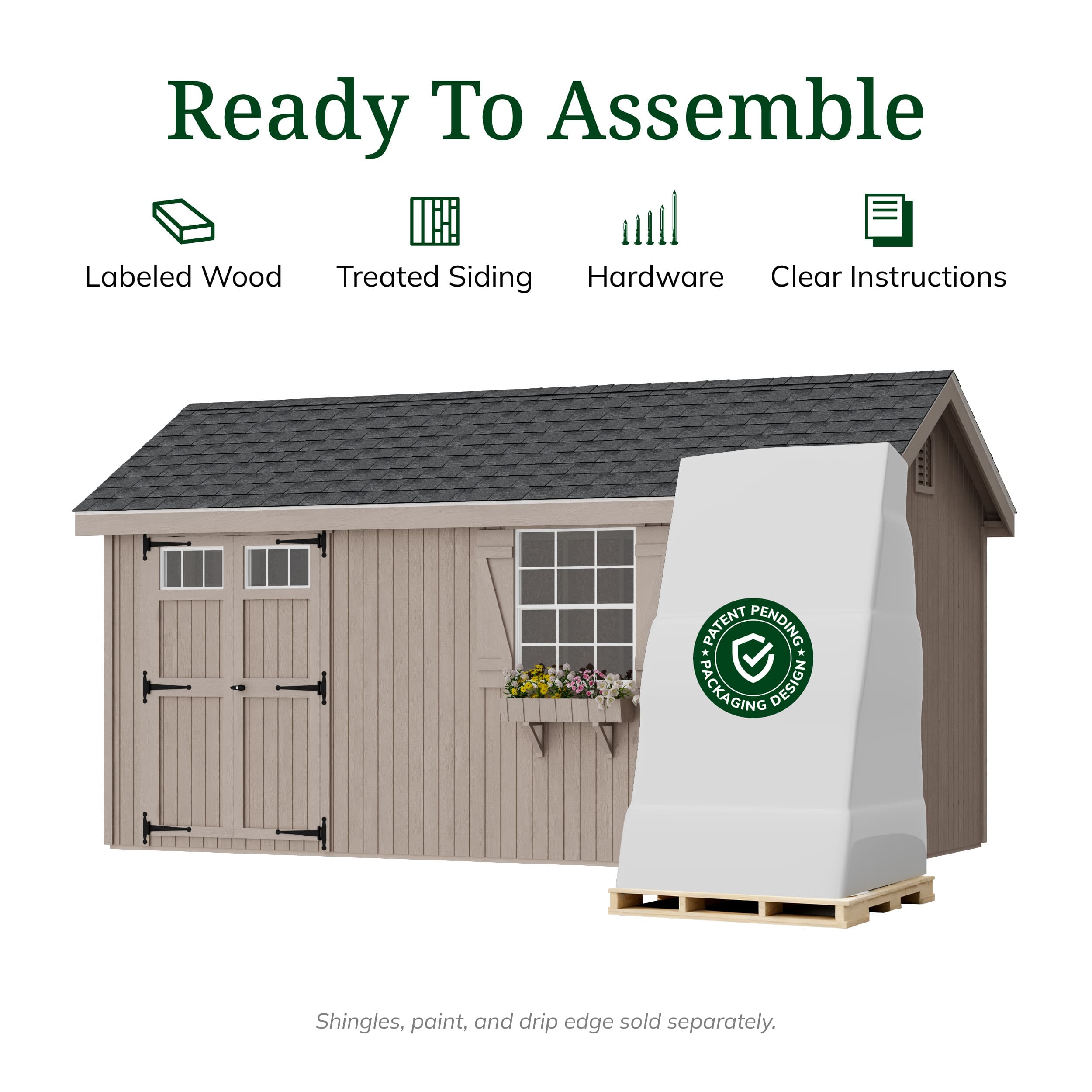 Colonial Pinehurst Shed