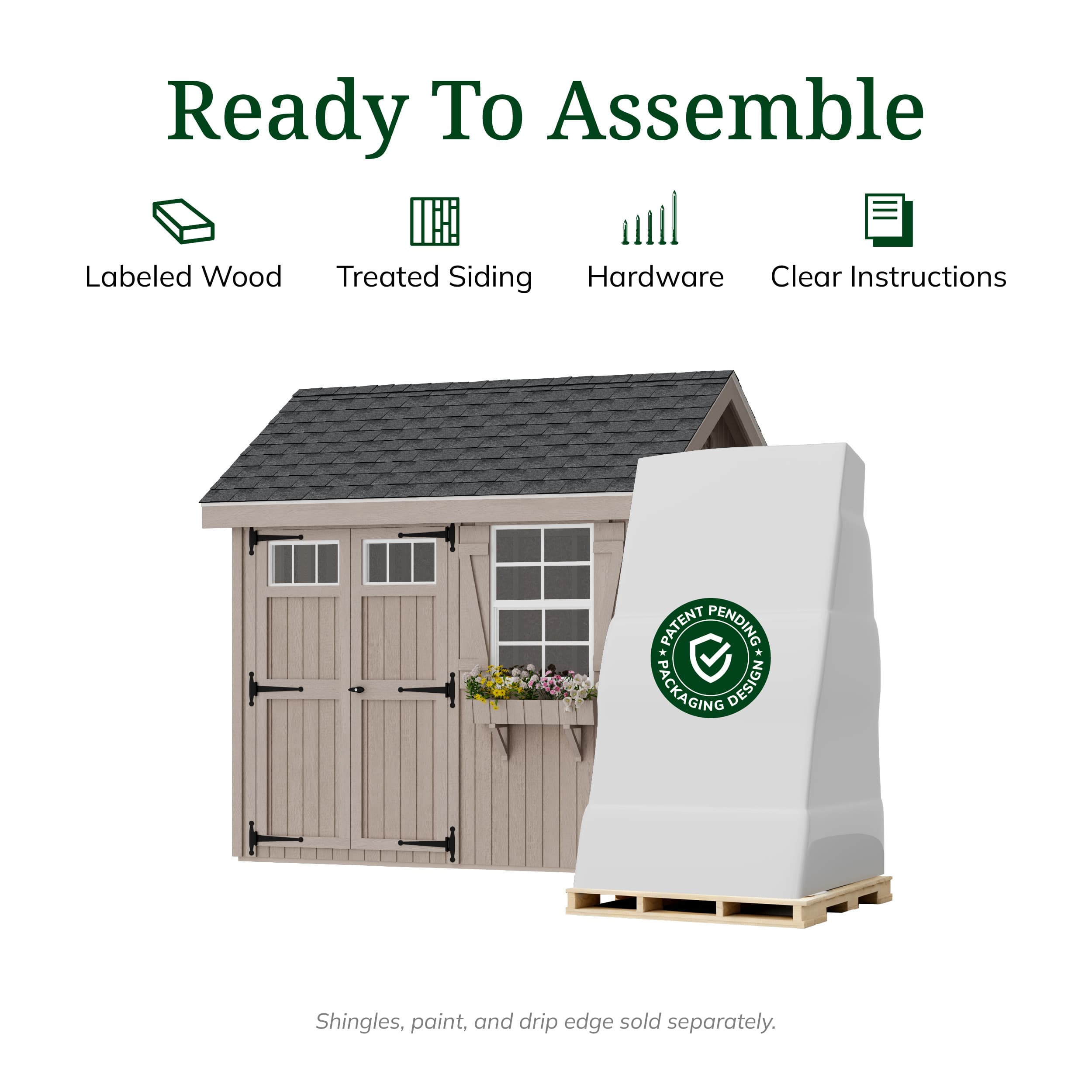 Colonial Pinehurst Shed