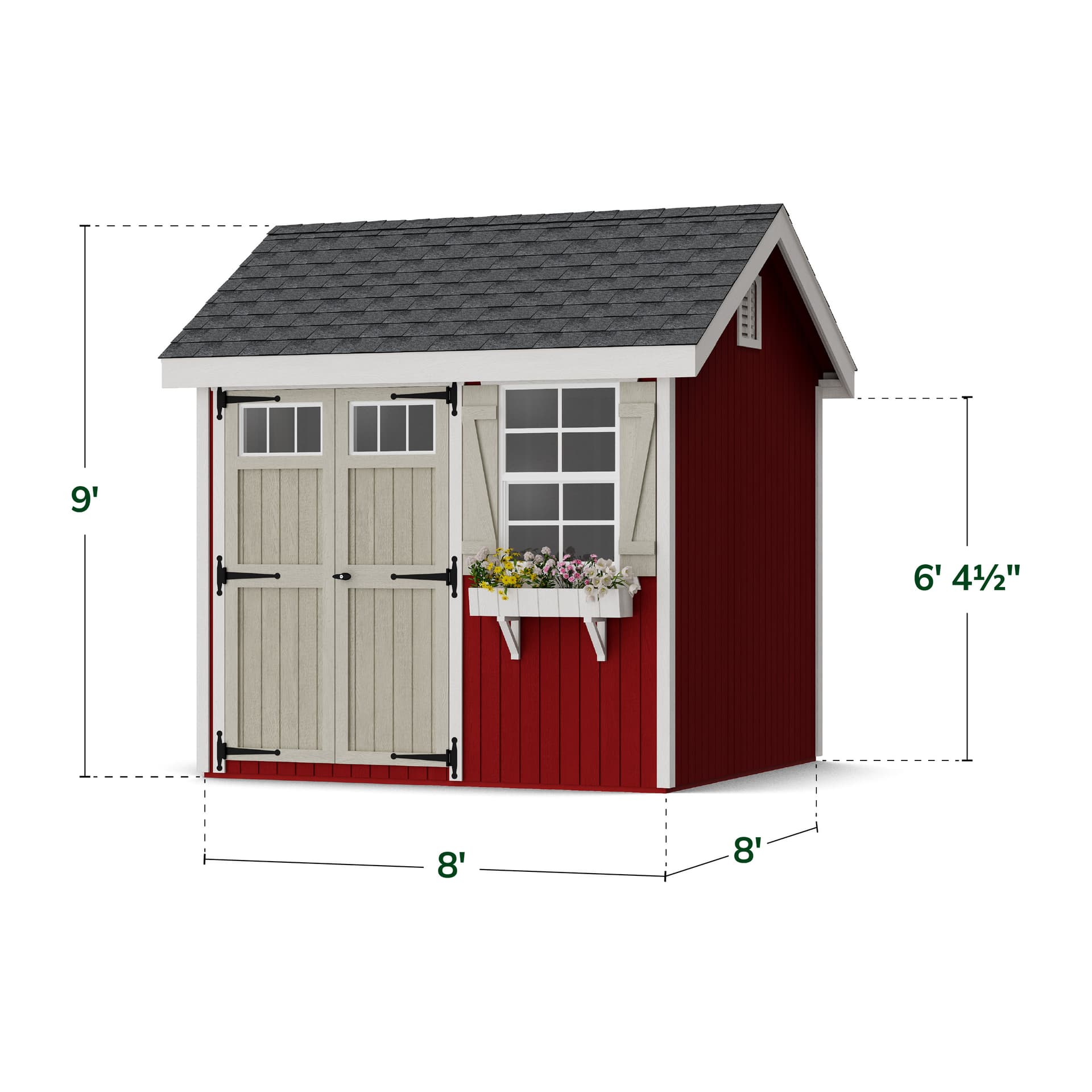 Colonial Pinehurst Shed dimensions