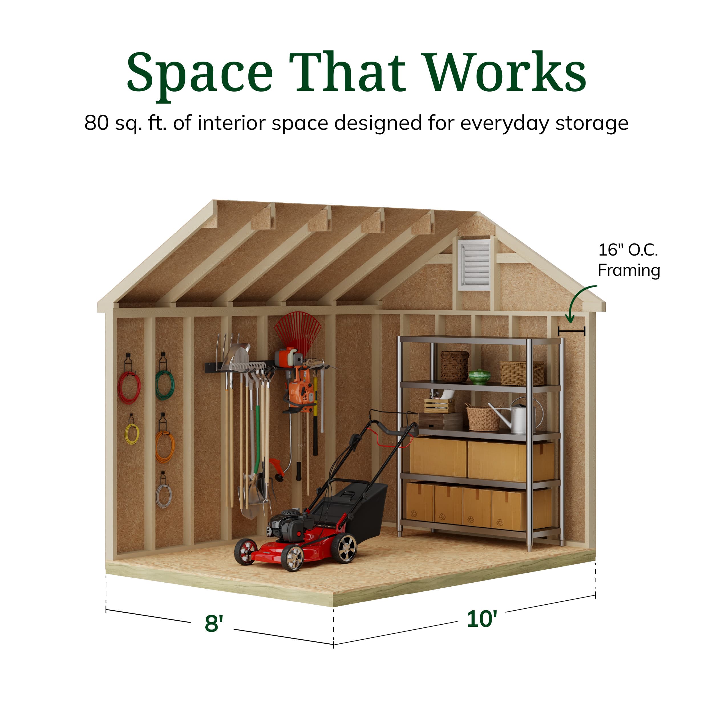 Colonial Pinehurst Shed