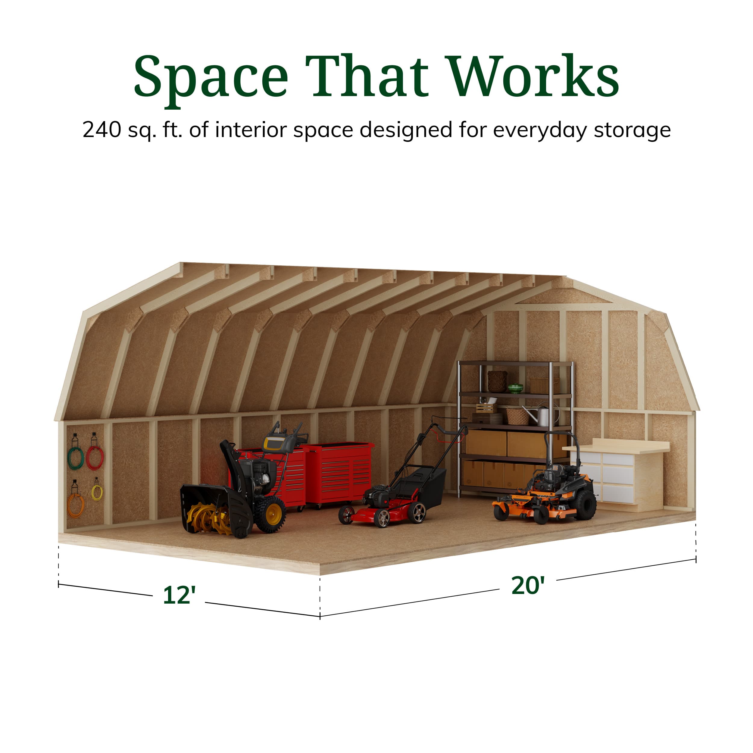 Value Gambrel 4' Barn Shed