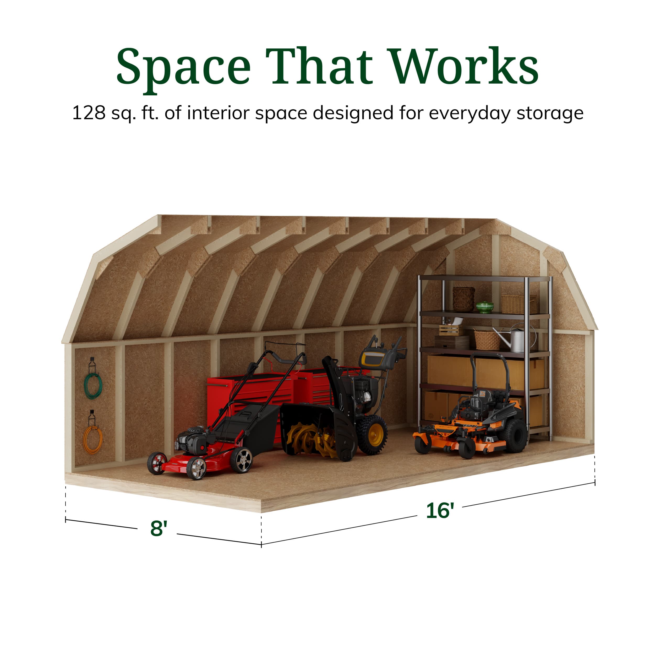 Value Gambrel 4' Barn Shed