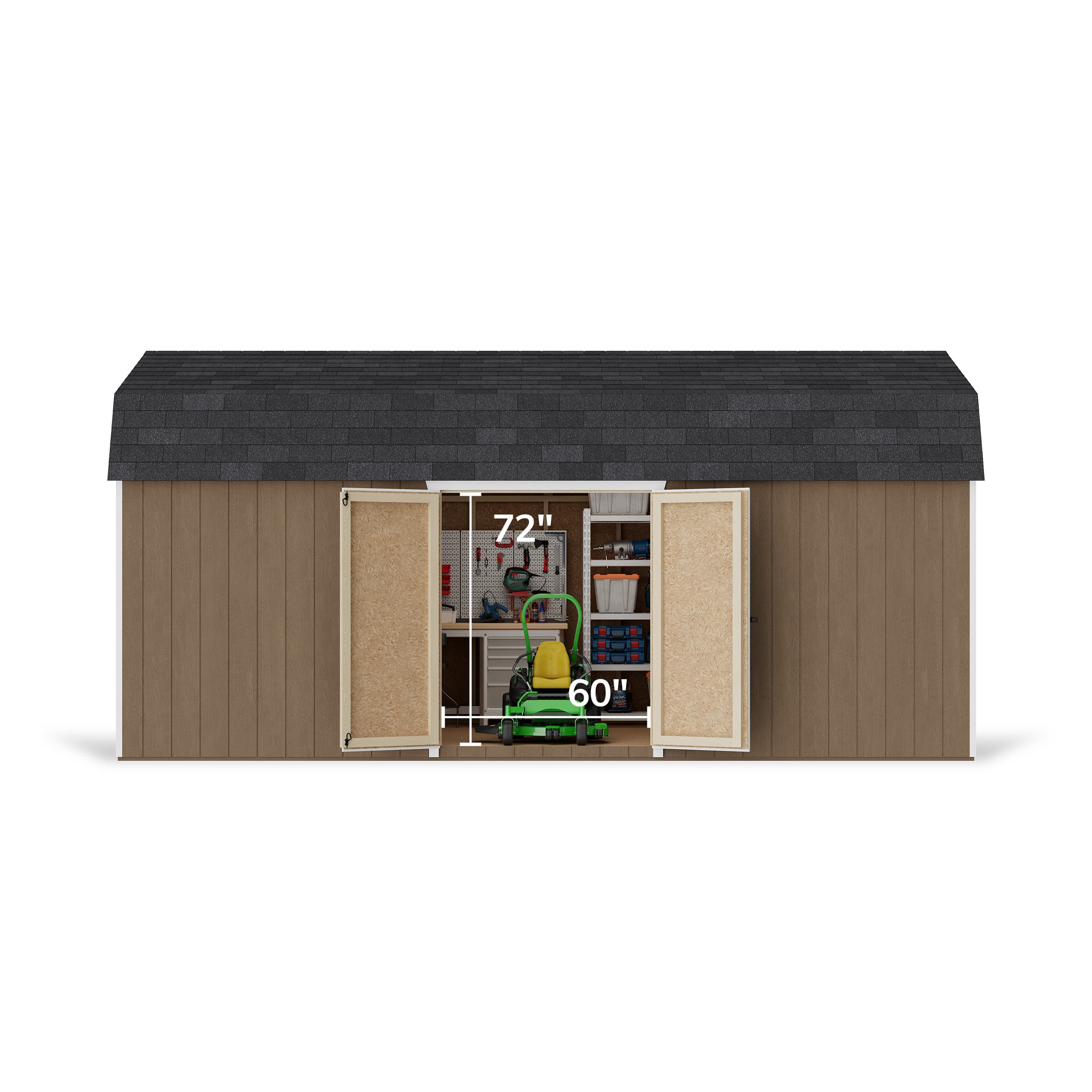 Value Gambrel 6' Barn Shed with Side Entry