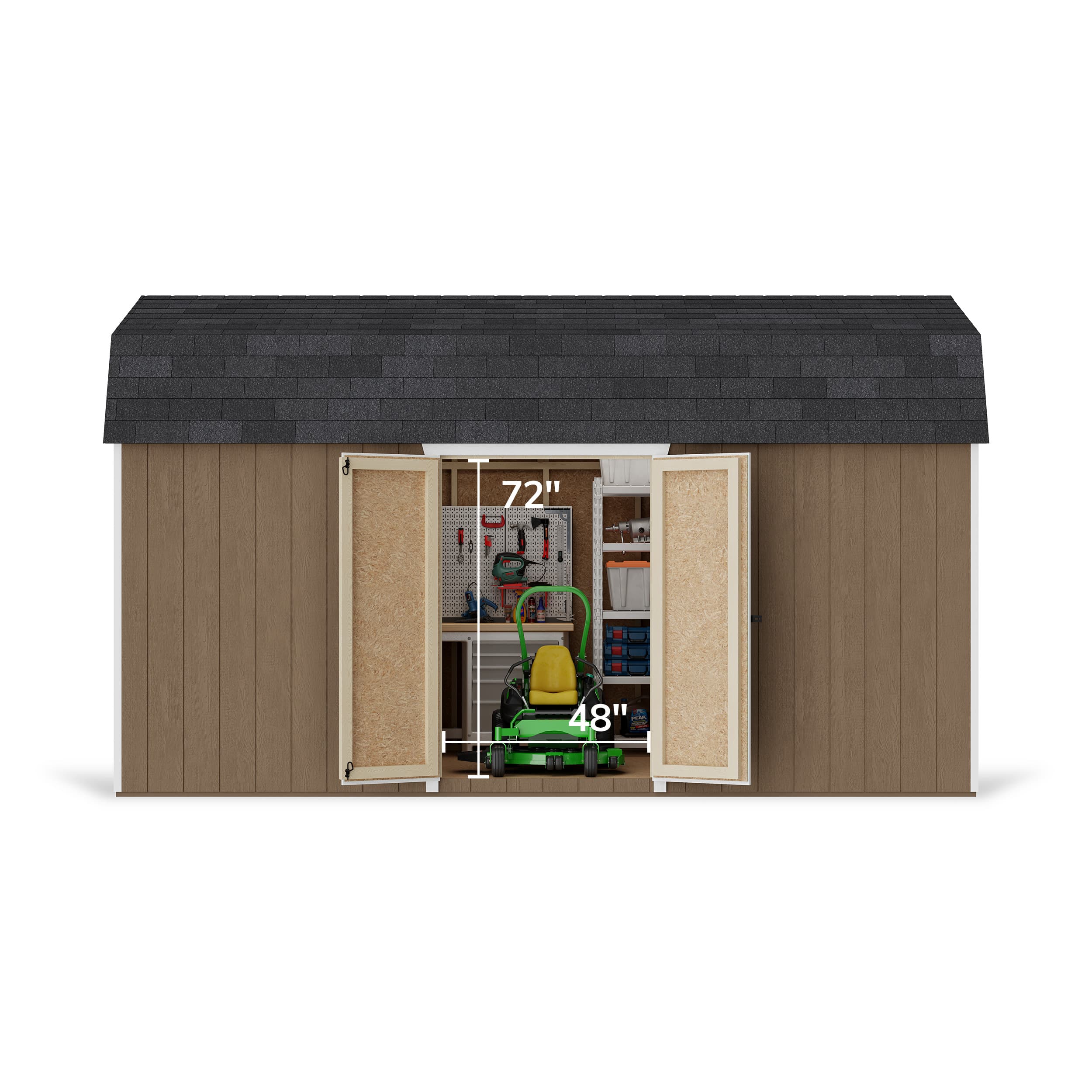 Value Gambrel 6' Barn Shed with Side Entry