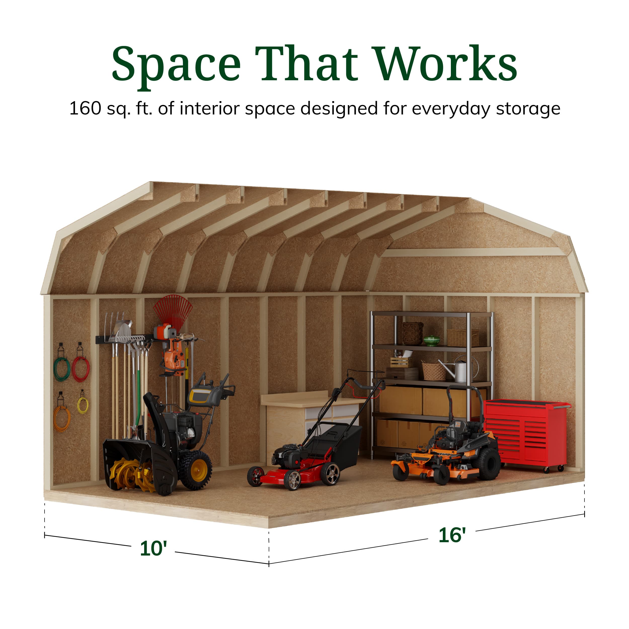Value Gambrel 6' Barn Shed with Side Entry