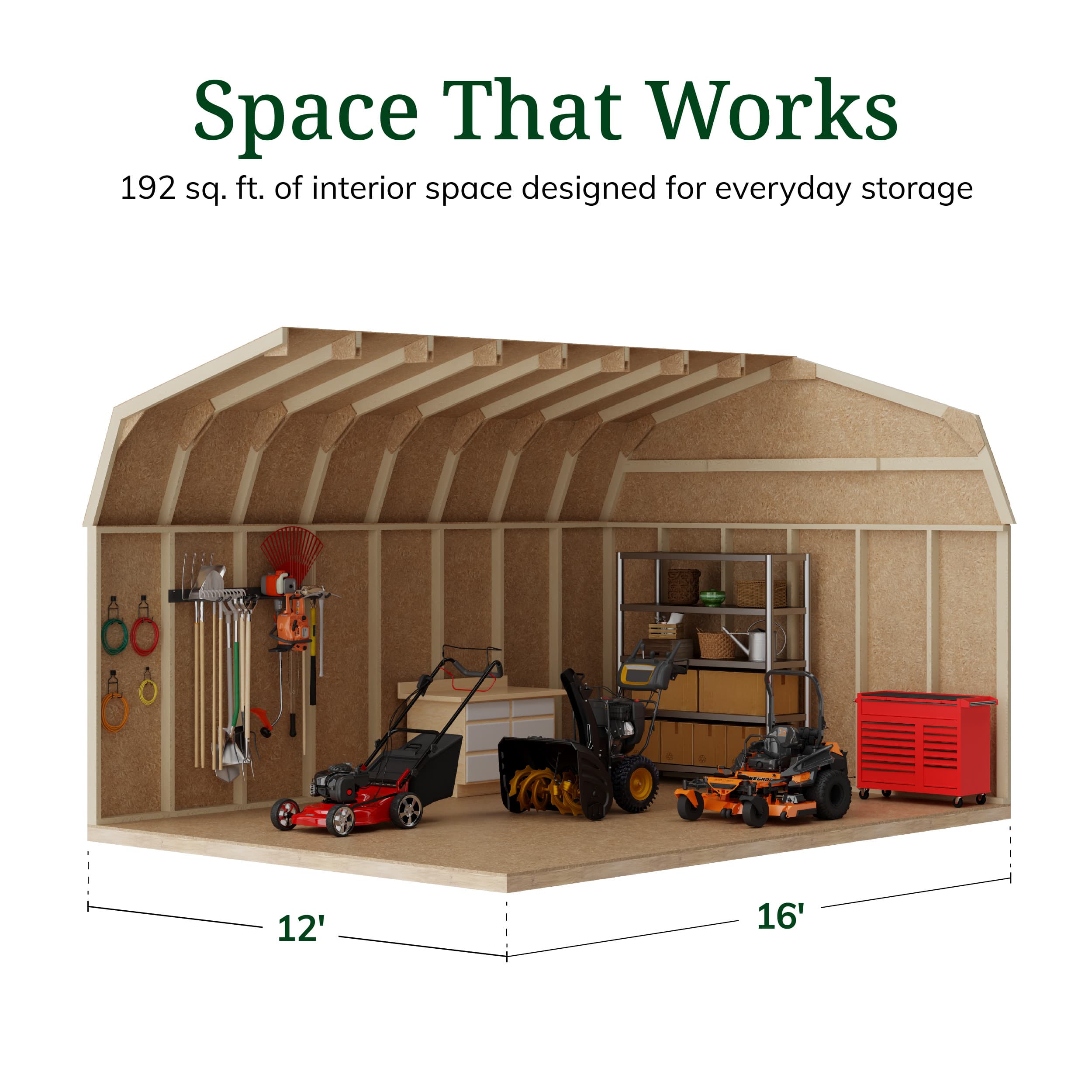 Value Gambrel 6' Barn Shed with Side Entry
