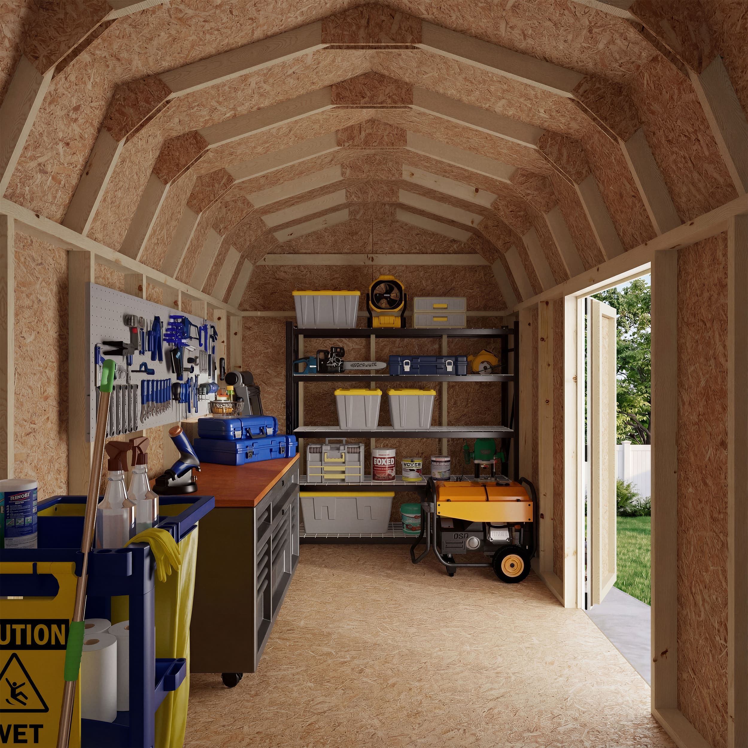 Value Gambrel 6' Barn Shed with Side Entry