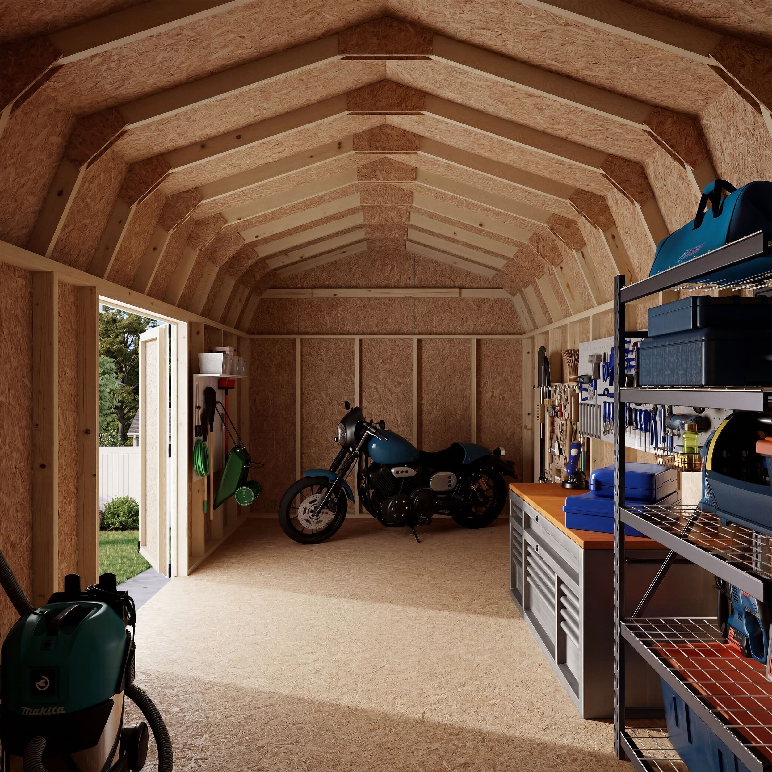 Value Gambrel 6' Barn Shed with Side Entry