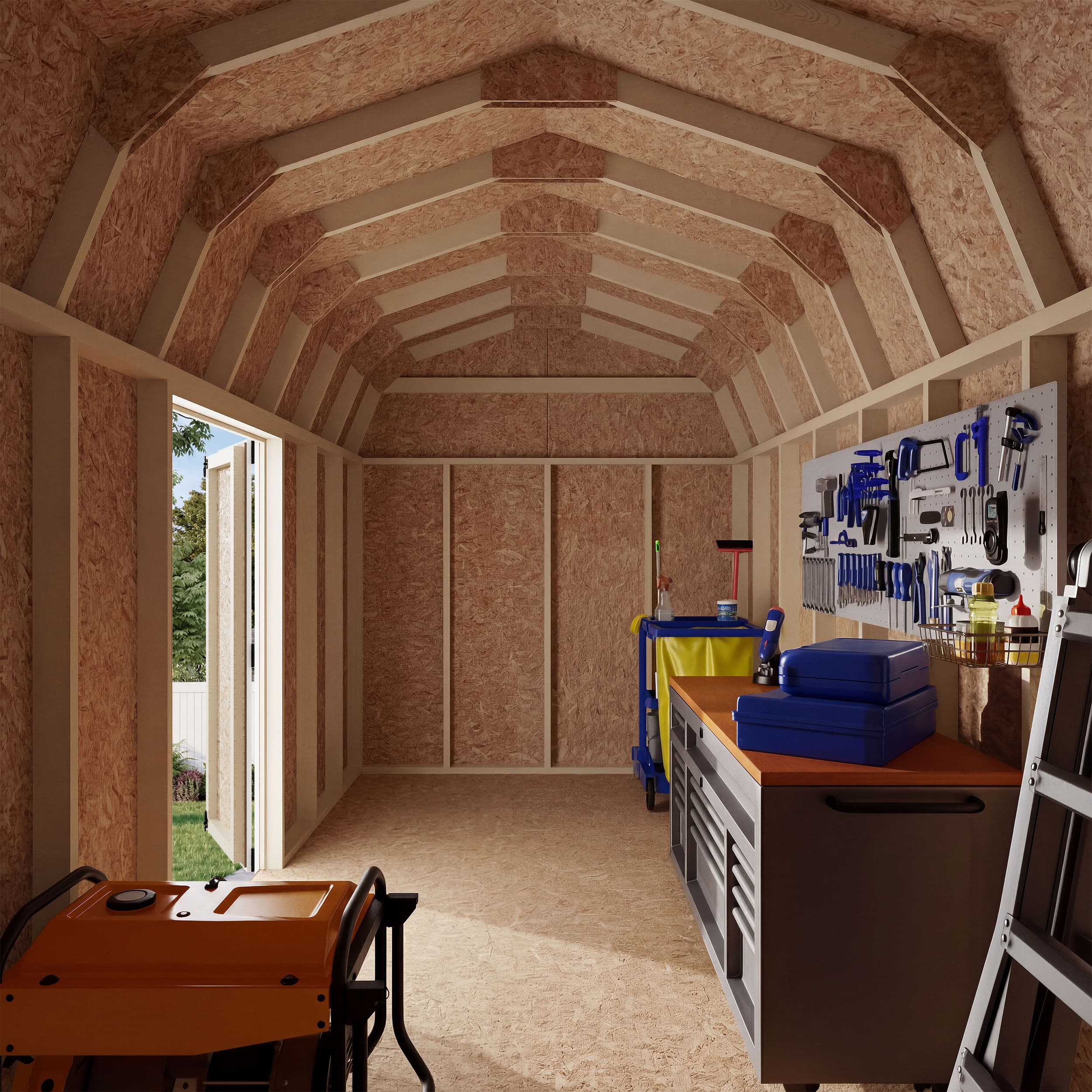 Value Gambrel 6' Barn Shed with Side Entry