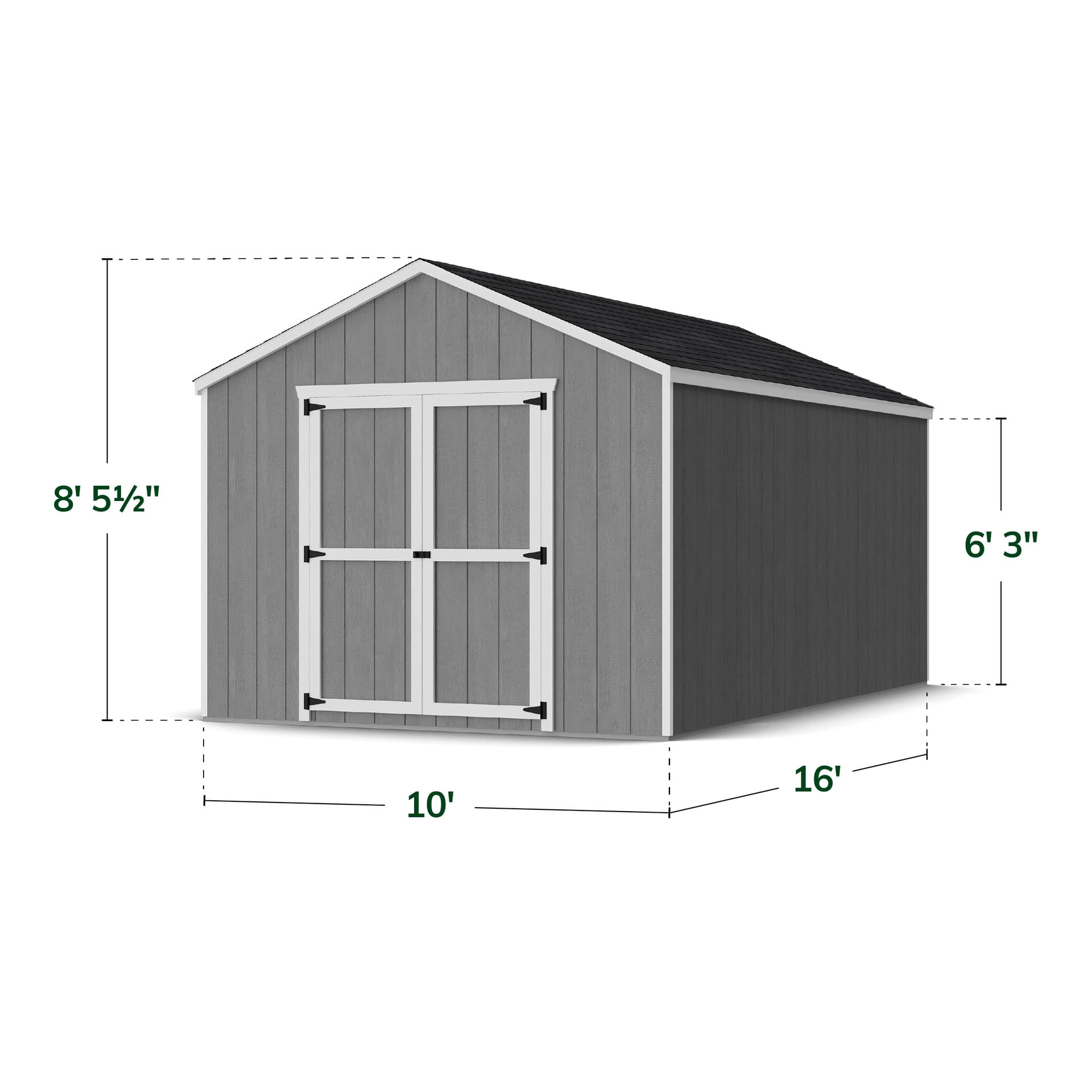 Value Gable Shed dimensions