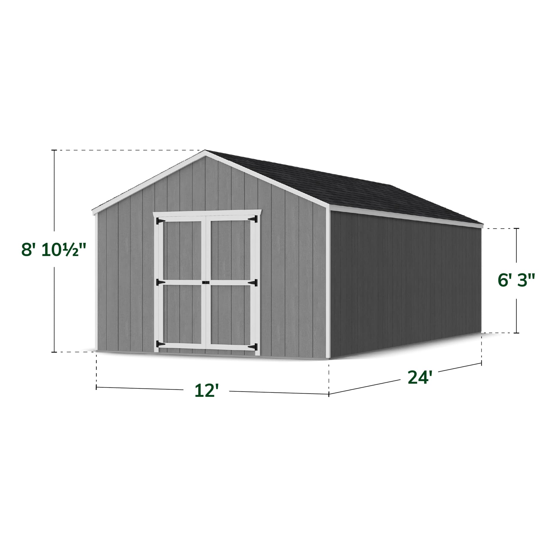 Value Gable Shed dimensions