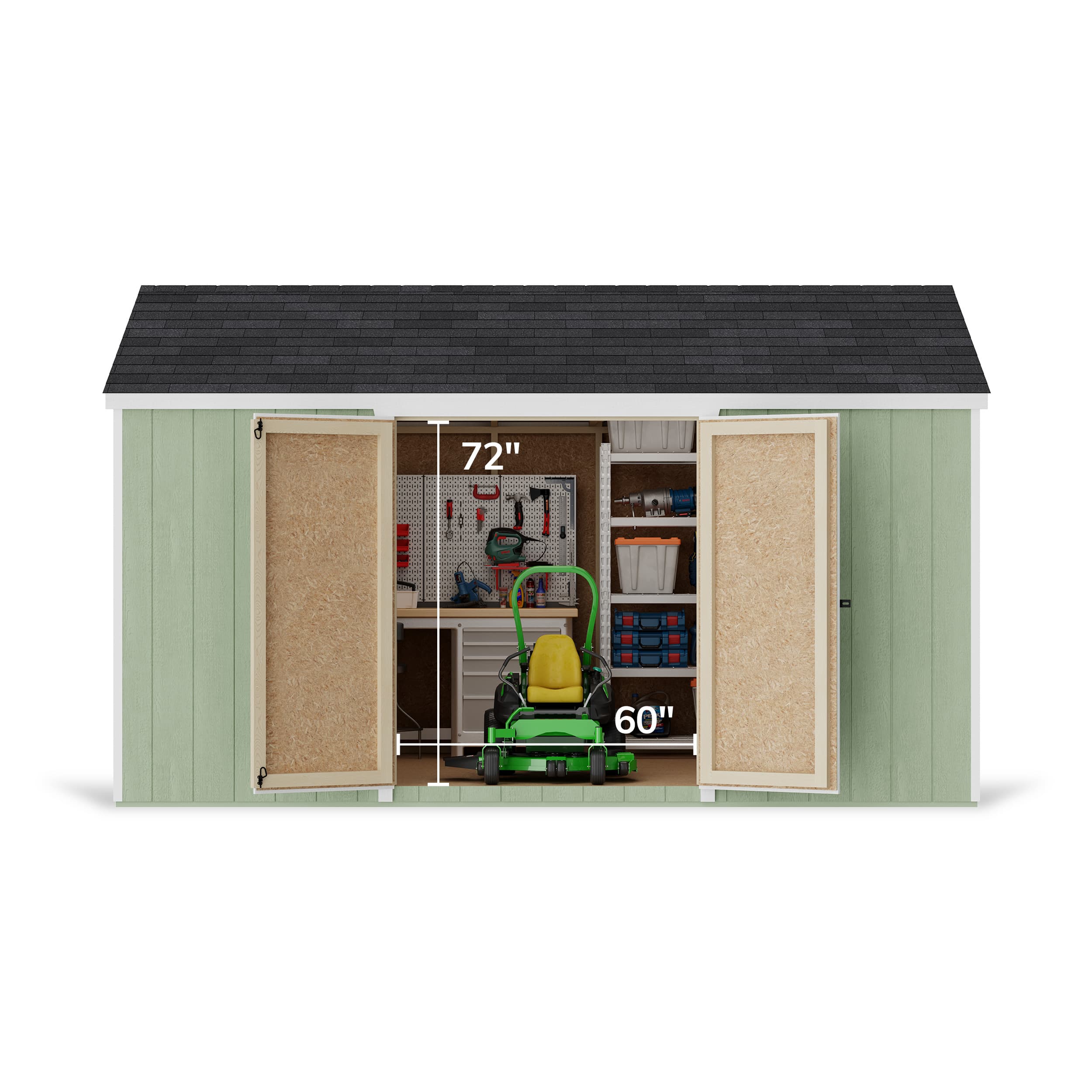 Value Gable Shed with Side Entry