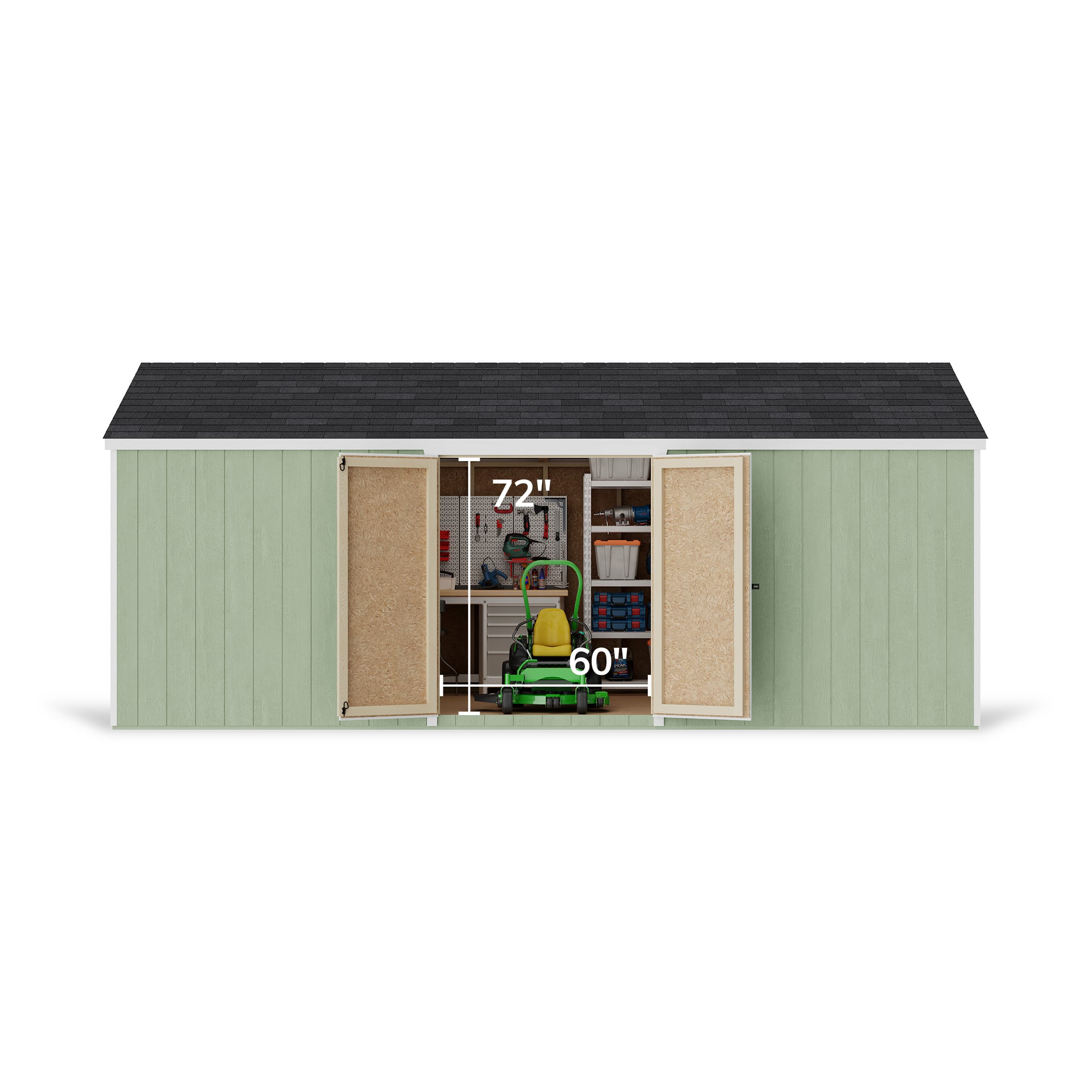 Value Gable Shed with Side Entry