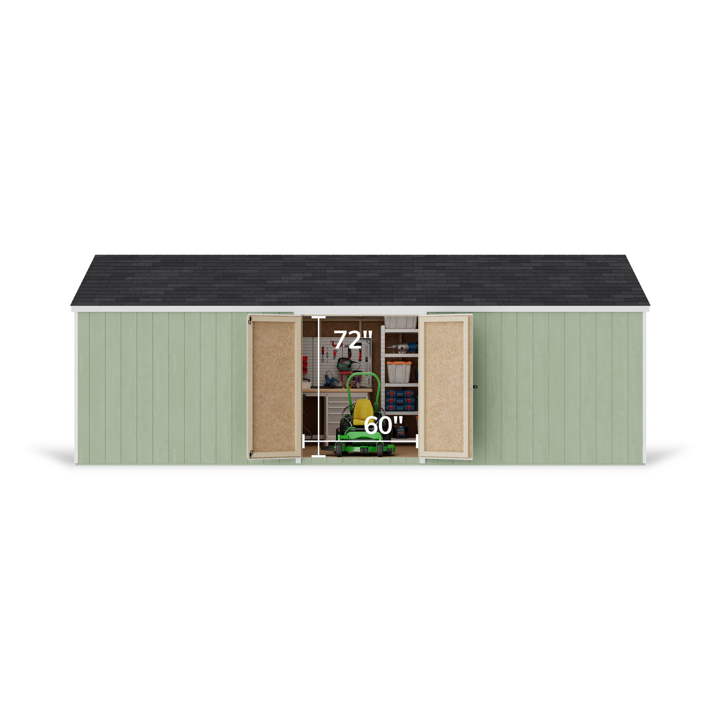 Value Gable Shed with Side Entry