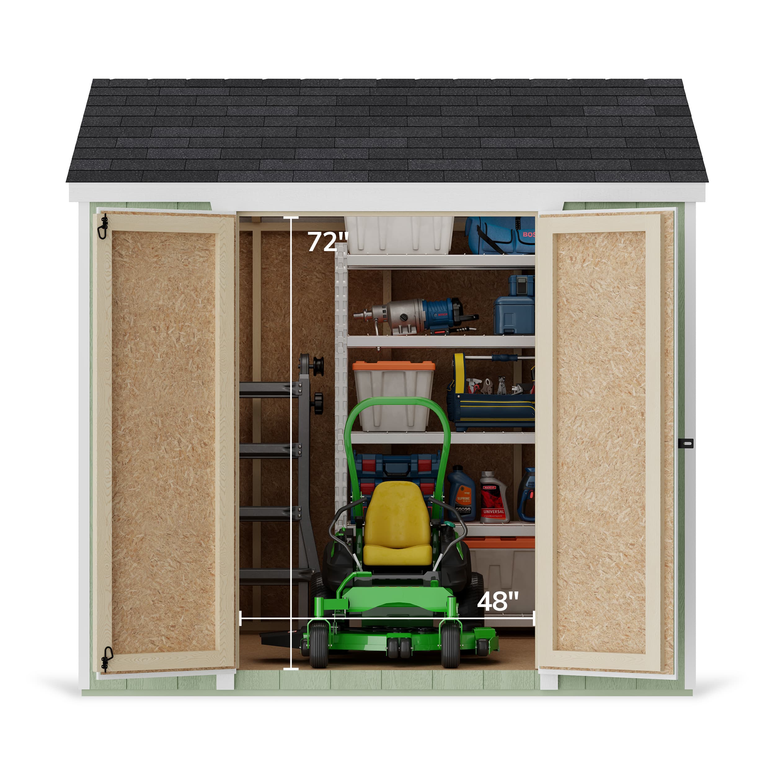 Value Gable Shed with Side Entry