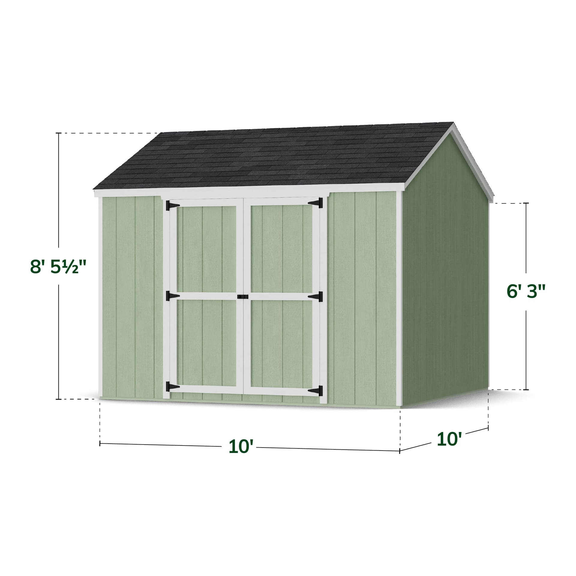 Value Gable Shed with Side Entry dimensions