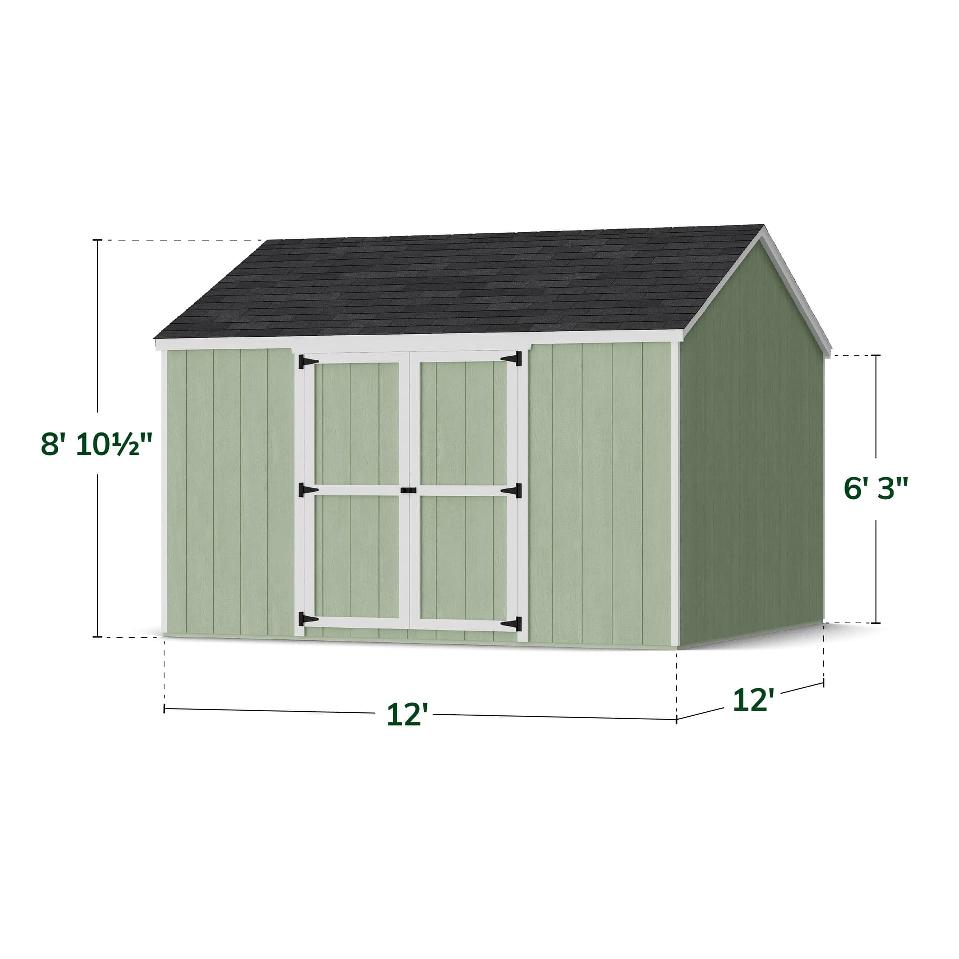 Value Gable Shed with Side Entry dimensions