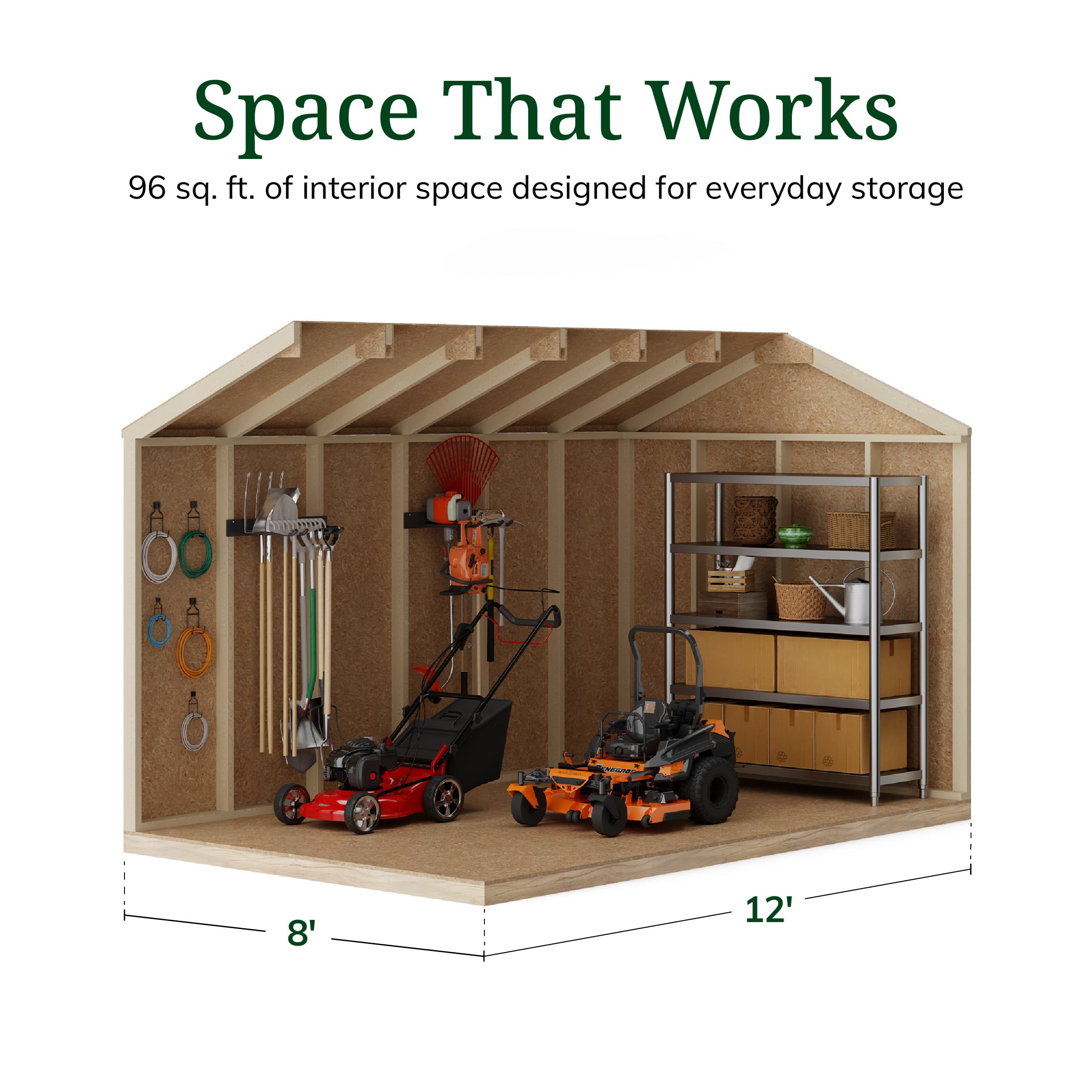 Value Gable Shed with Side Entry