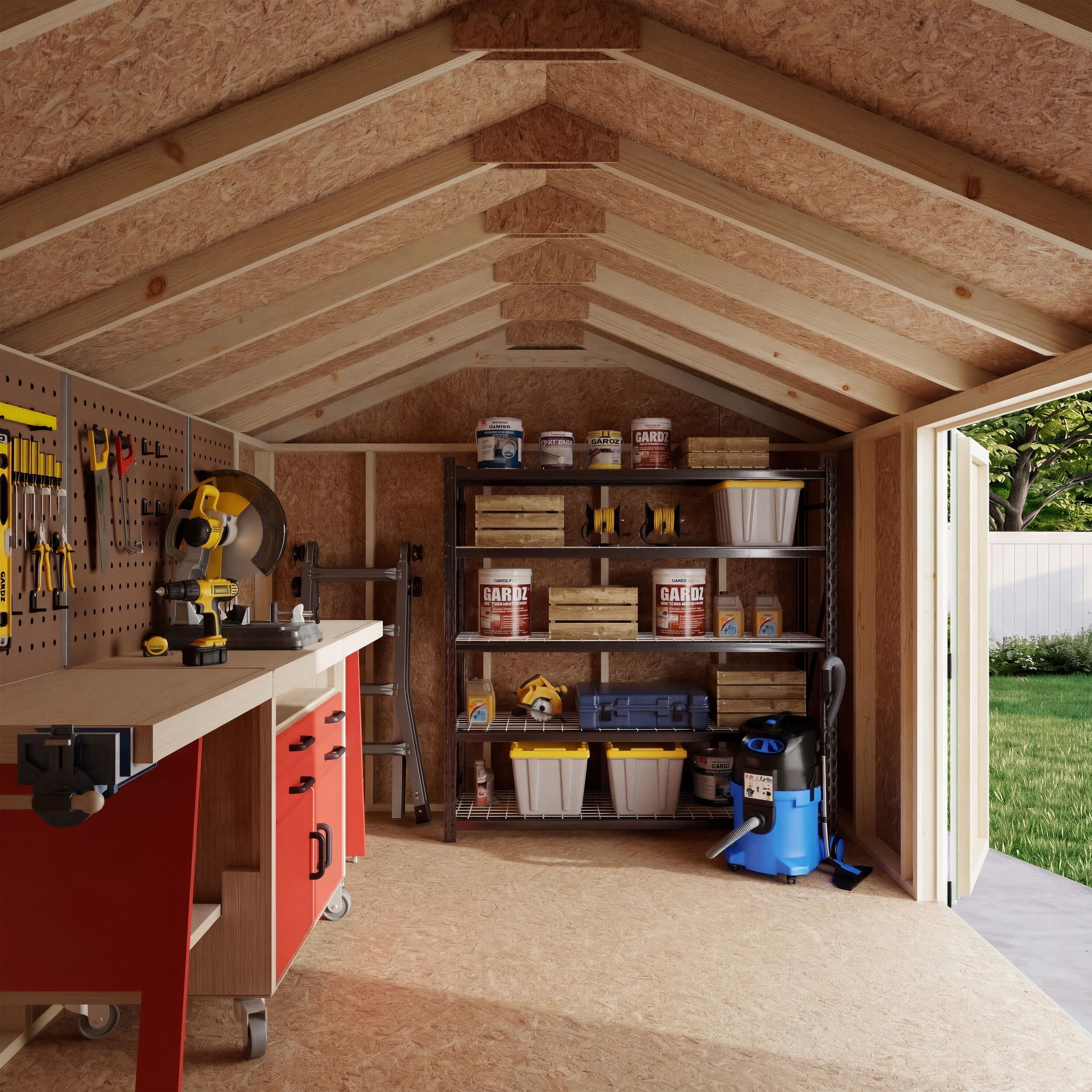 Value Gable Shed with Side Entry